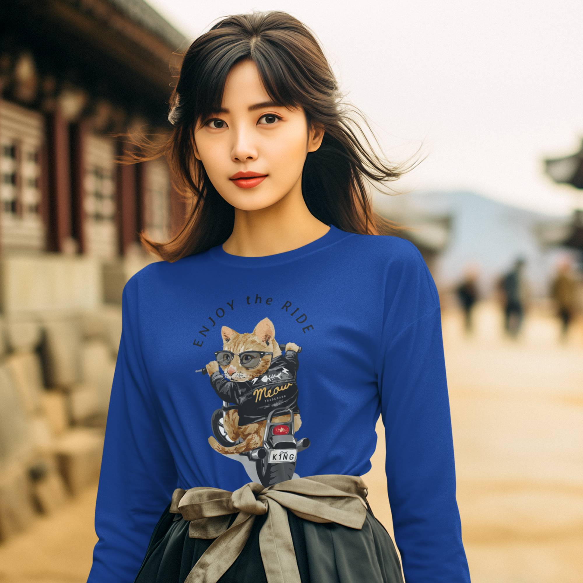 Women Ultra Cotton Long Sleeve round neck classic fit street wear T shirt