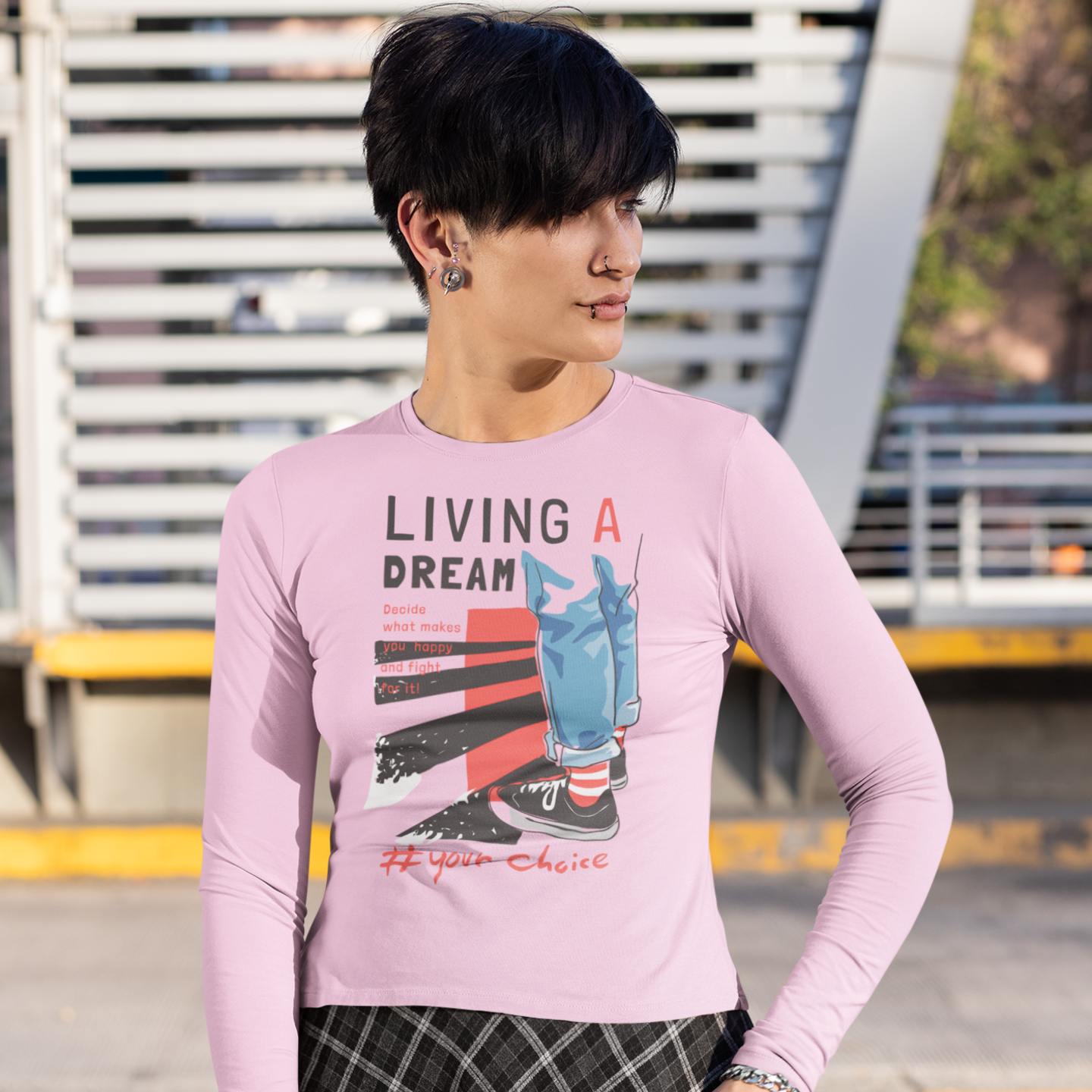 Women Ultra Cotton Long Sleeve round neck streetwear T shirt