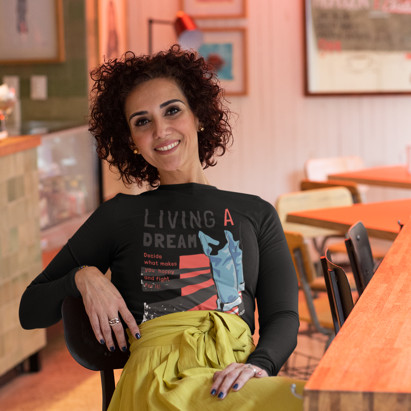 Women Ultra Cotton Long Sleeve round neck streetwear T shirt