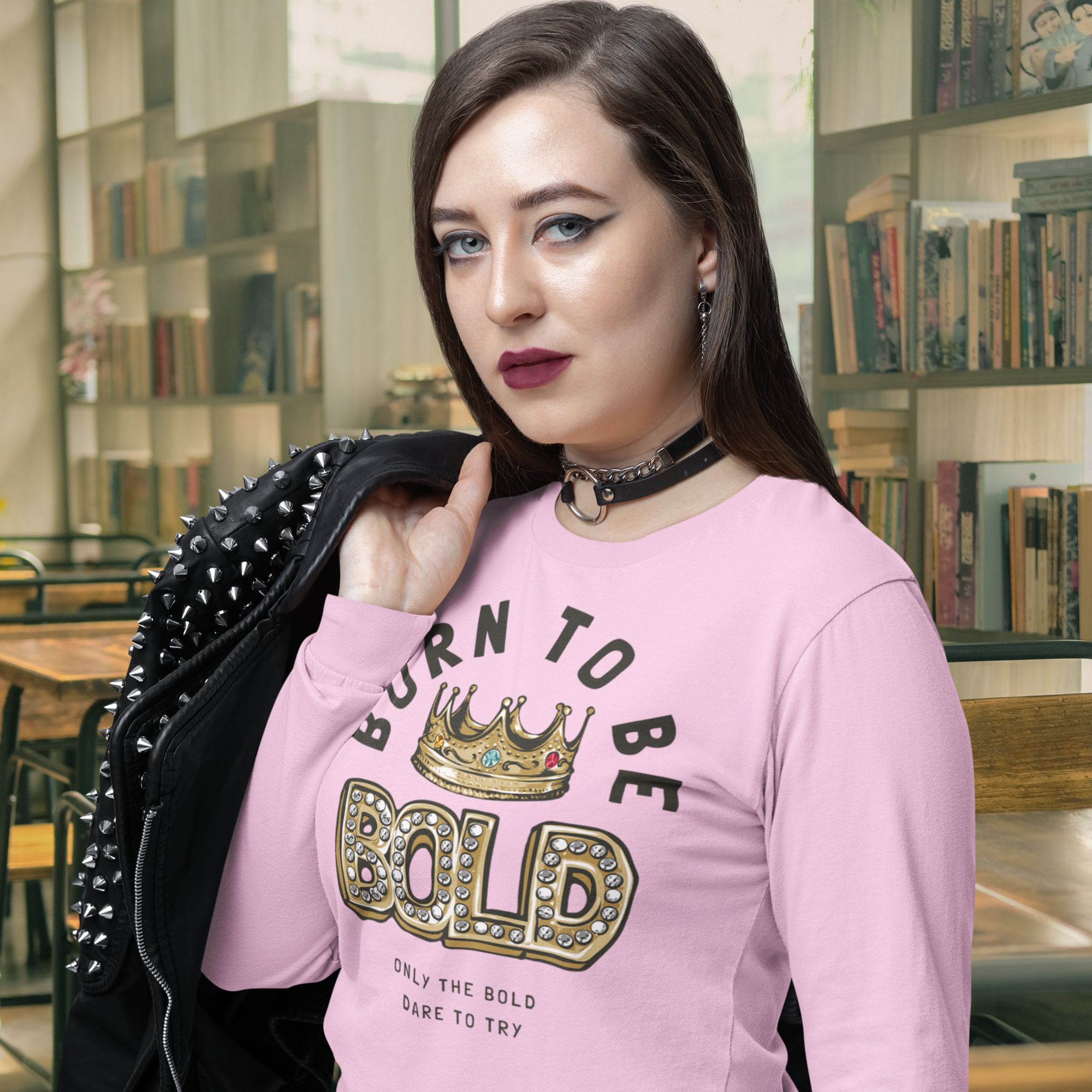 Women Ultra Cotton Long Sleeve round neck classic fit streetwear T shirt