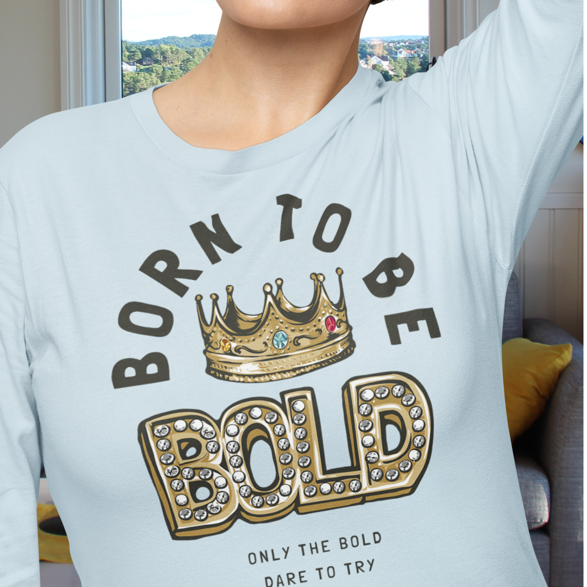 Women Ultra Cotton Long Sleeve round neck classic fit streetwear T shirt