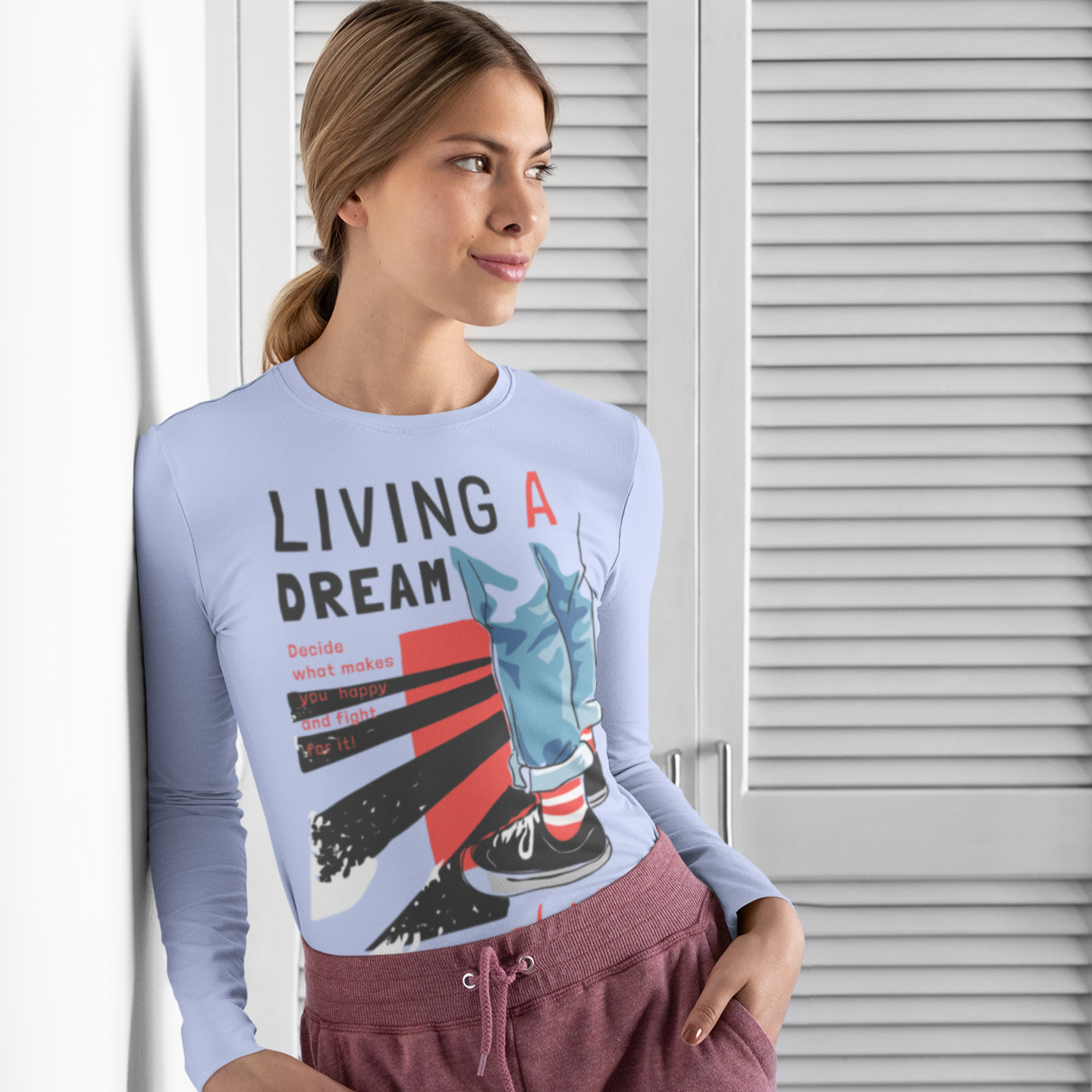 Women Ultra Cotton Long Sleeve round neck streetwear T shirt