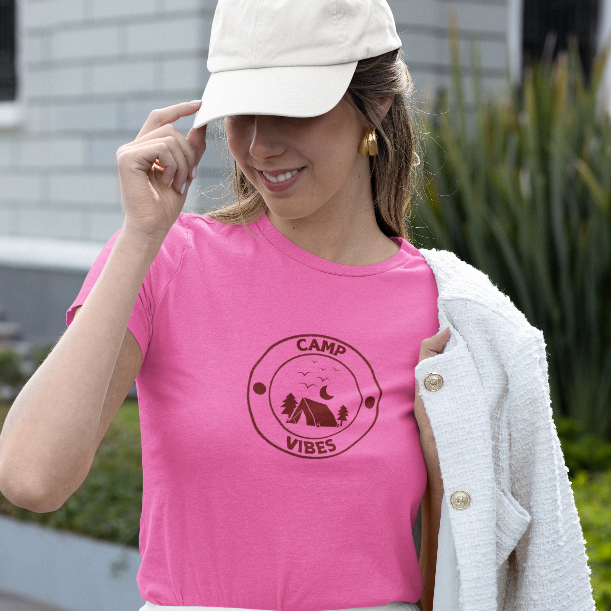 Camping mood classic fit round neck T-Shirt men Women