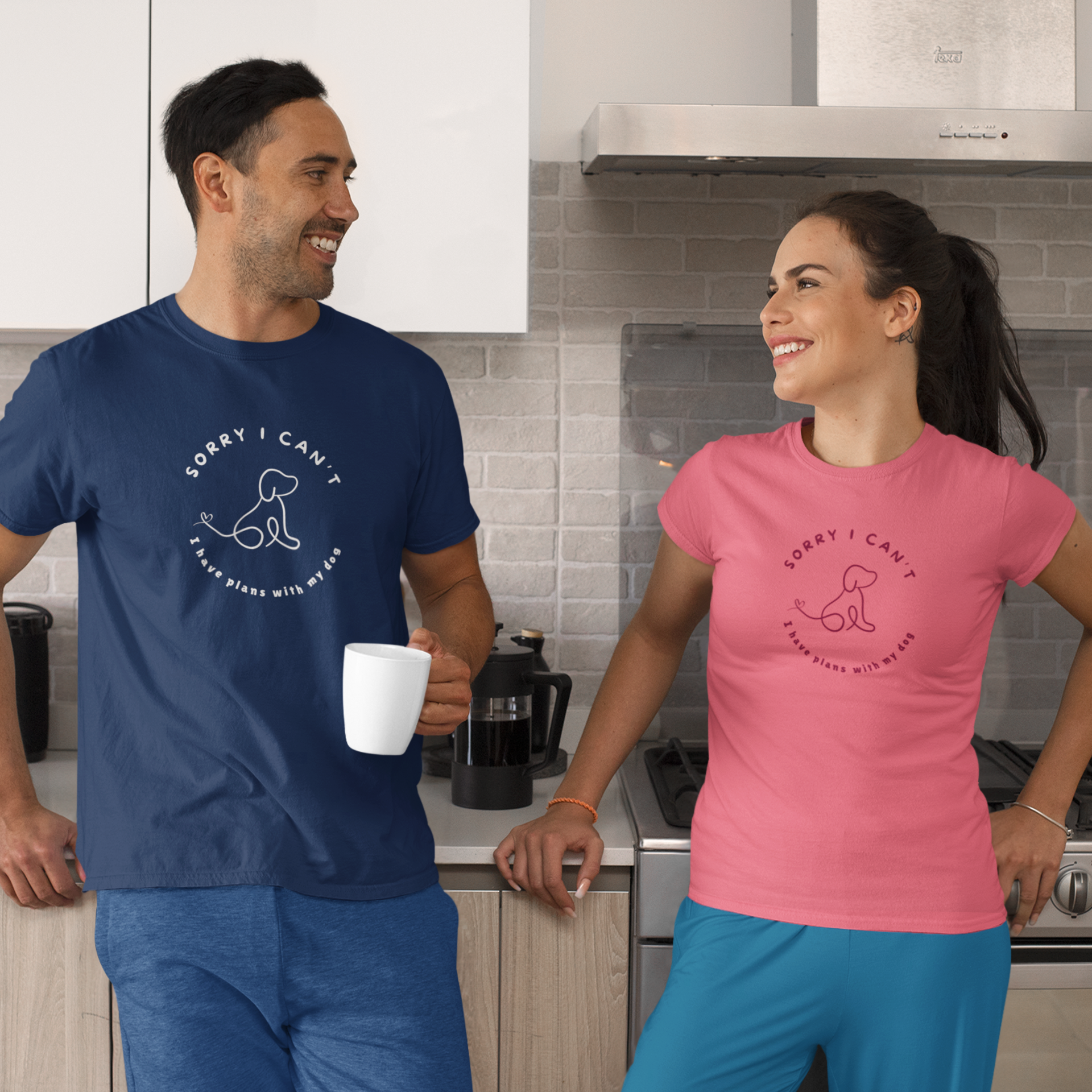 Dog lovers round neck Printed T-Shirt for men, women