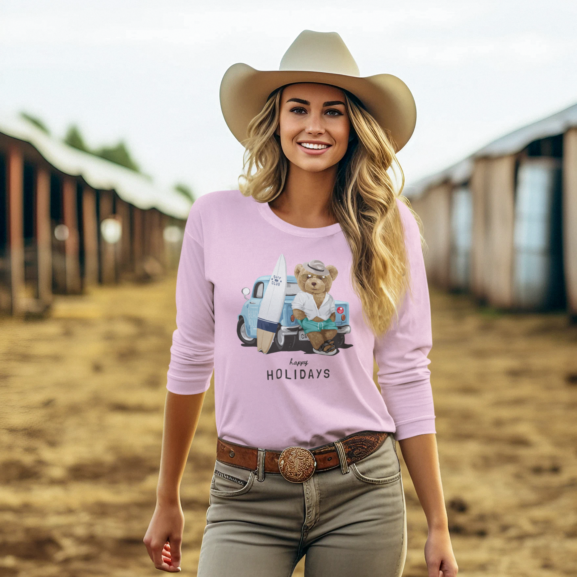 Women Ultra Cotton Long Sleeve round neck classic fit streetwear T shirt