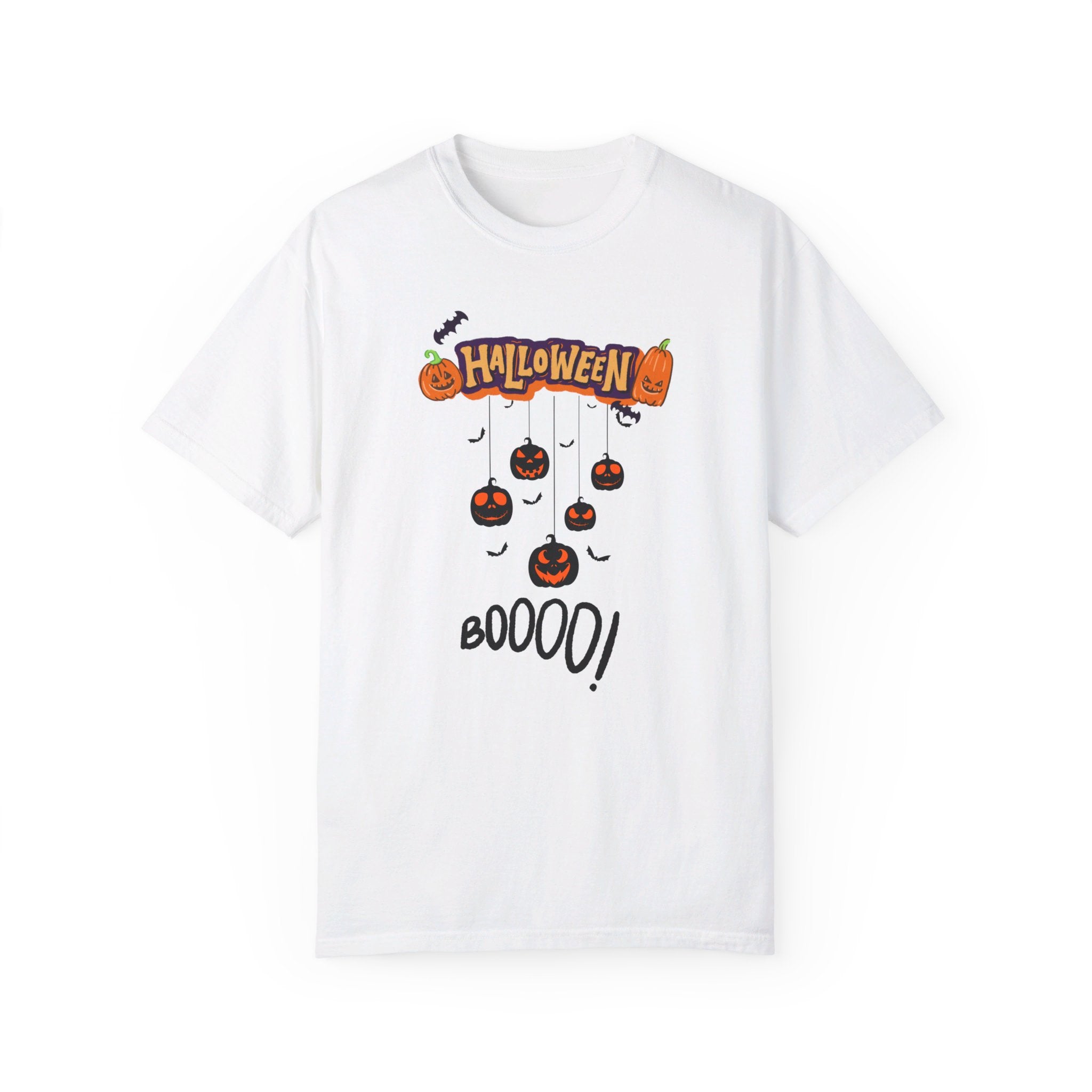 Halloween special printed comfort fit round neck t shirt for men.