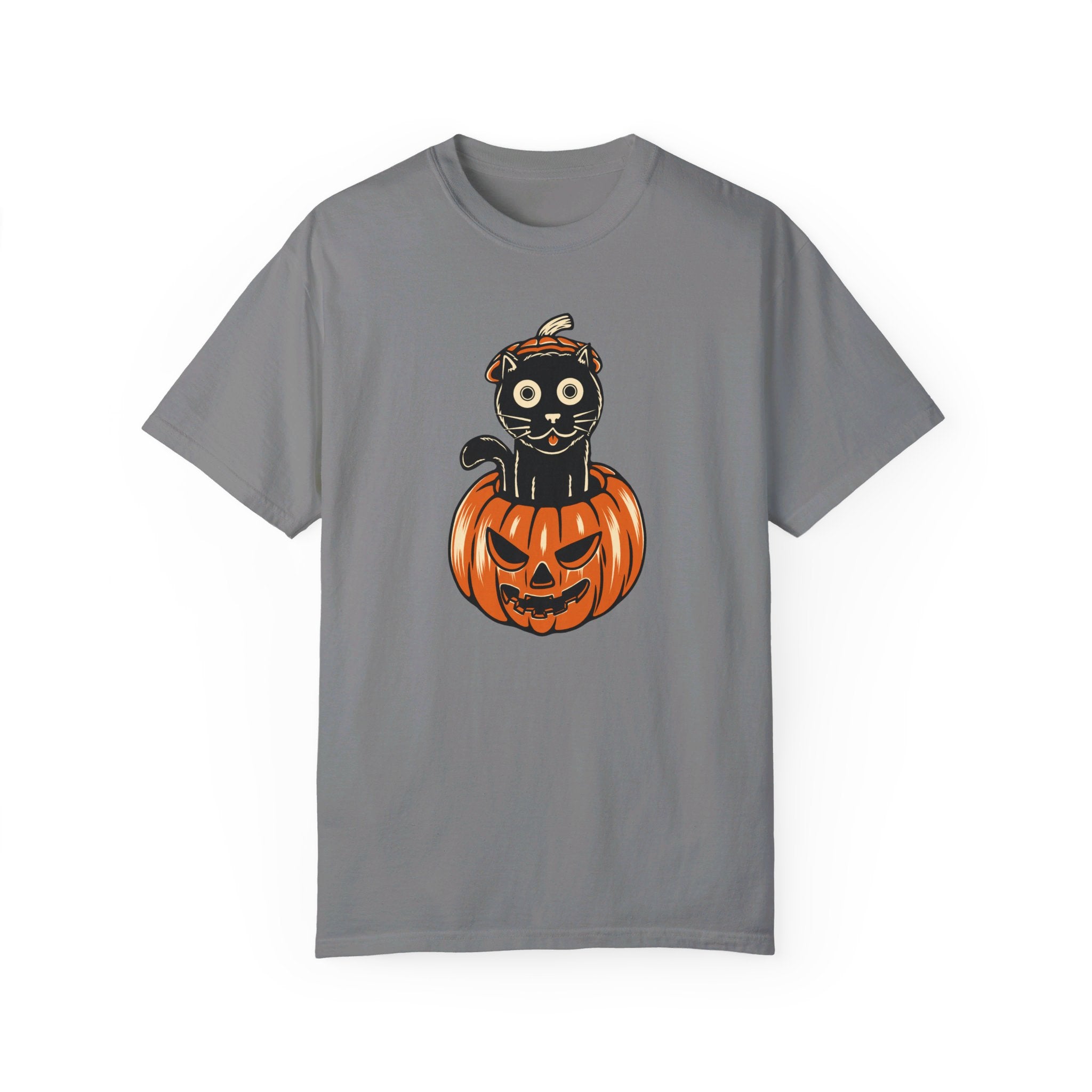 Halloween special printed comfort fit round neck t shirt for men.