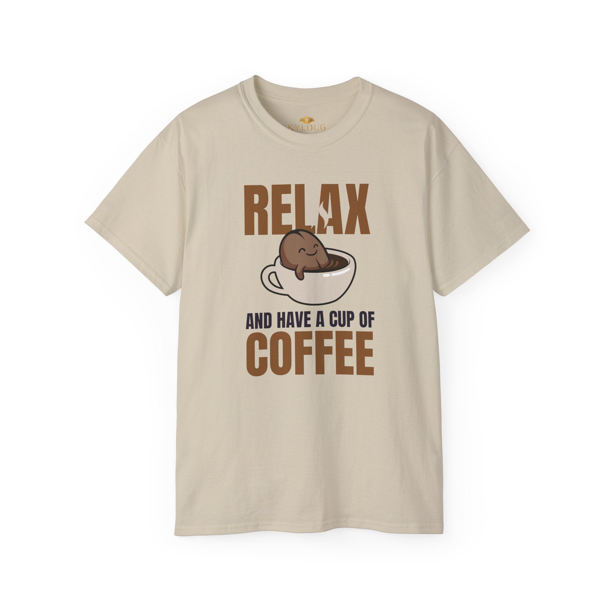 Men coffee lover graphic printed classic fit round neck T-Shirt