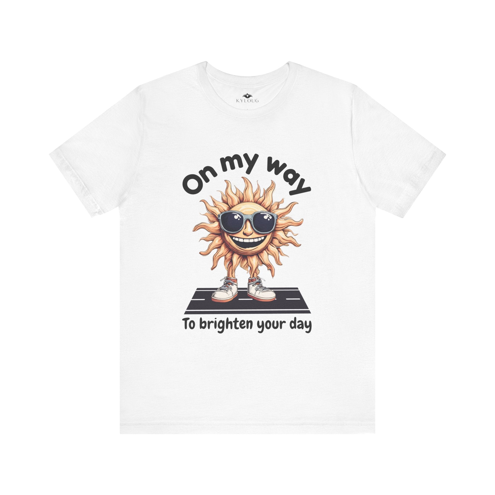 Summer shine print round neck men women summer T-Shirt