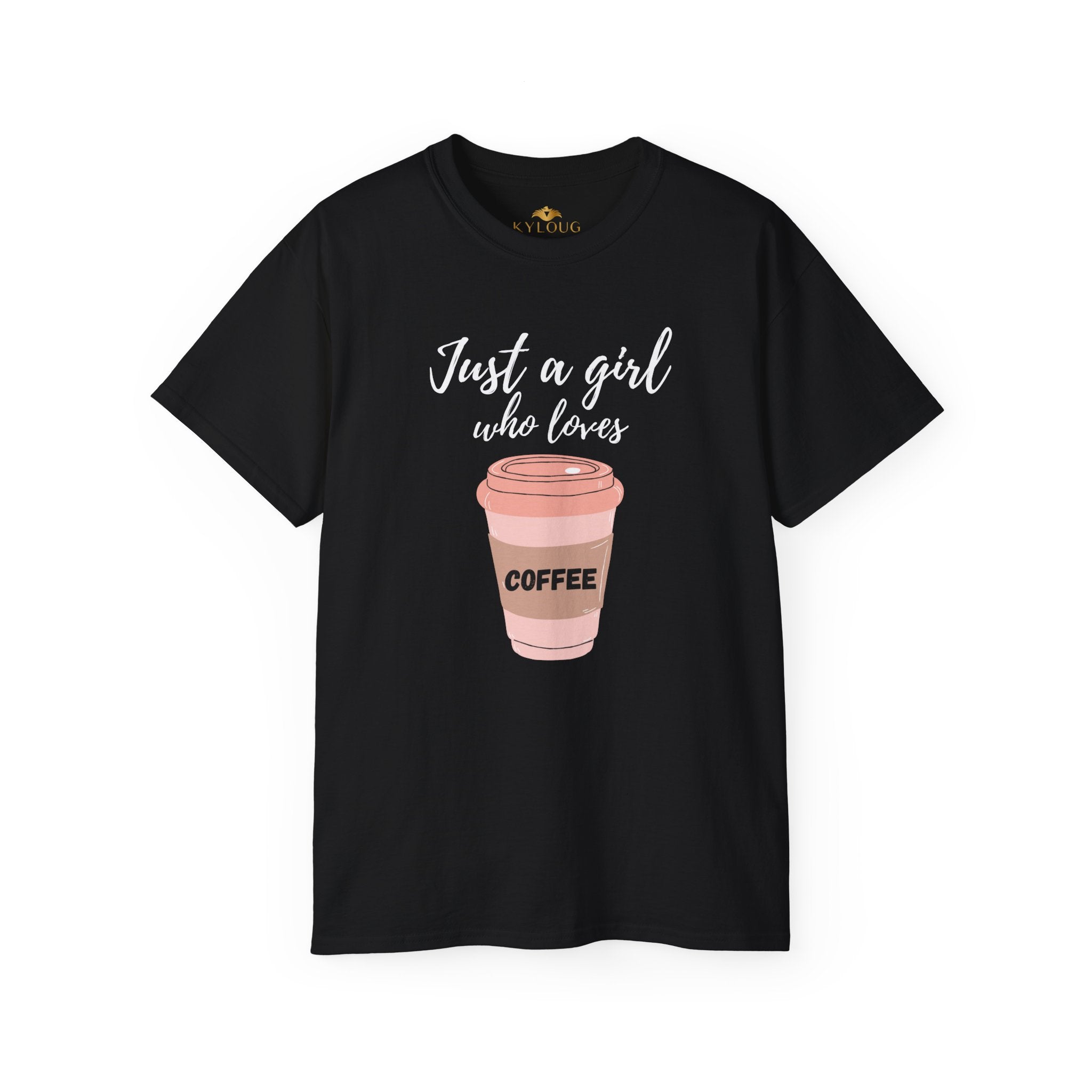 Women coffee lover graphic printed classic fit round neck T-Shirt