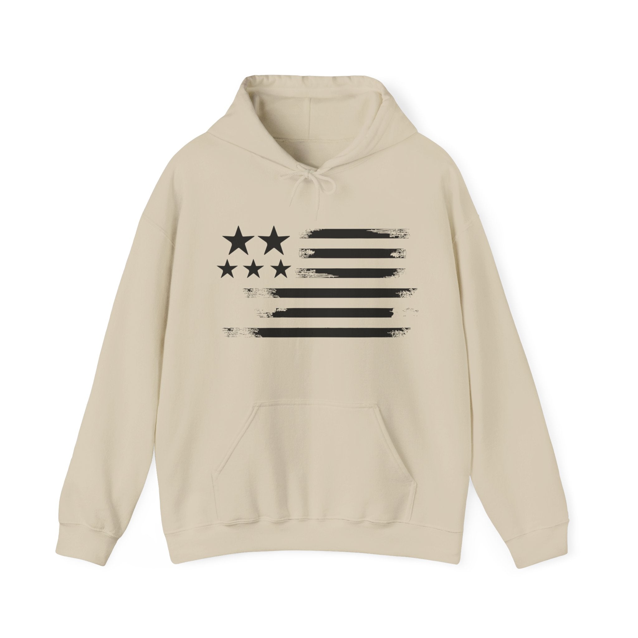 USA Flag Printed Design Hoodie for women