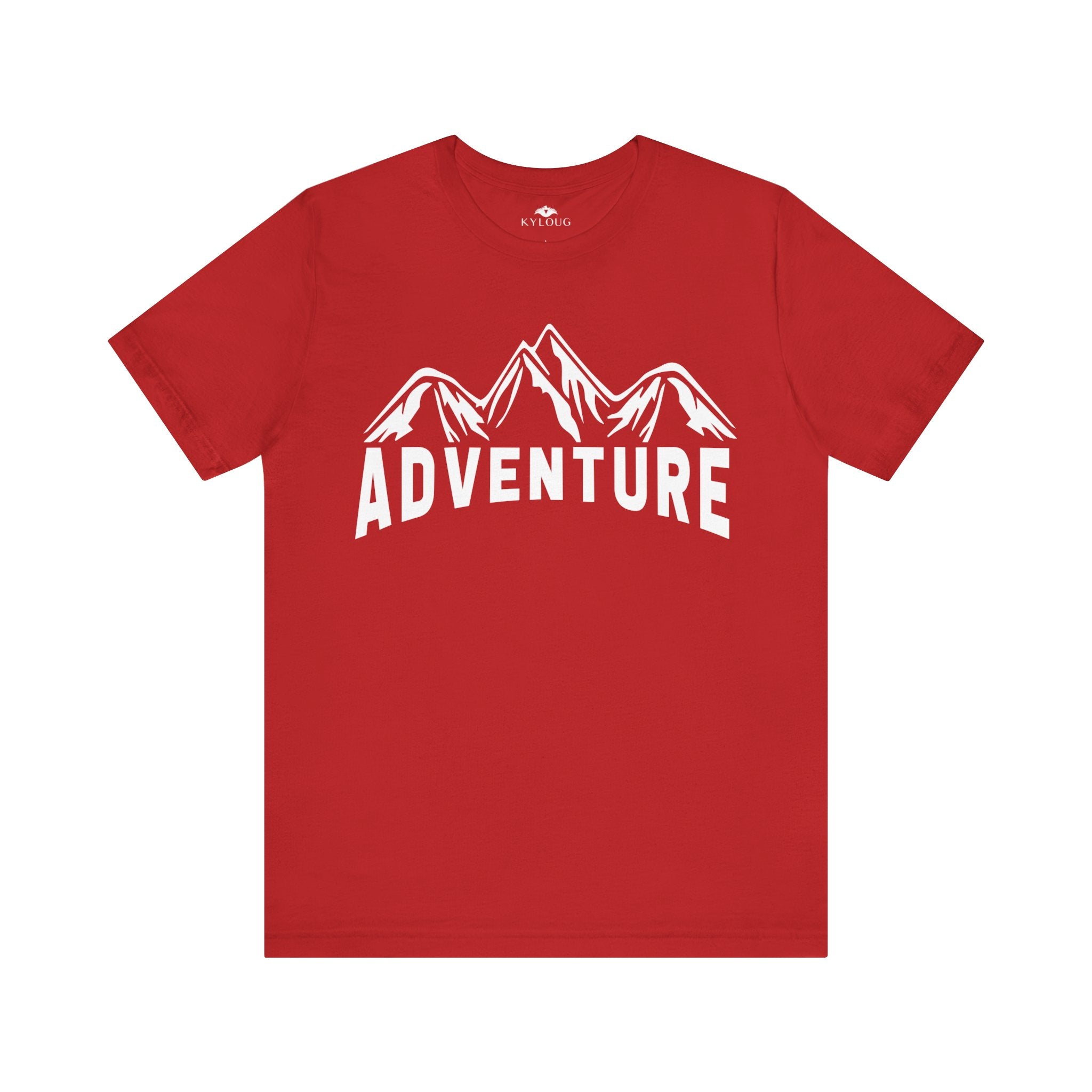 Adventure Text Printed round neck T-Shirt for women, men