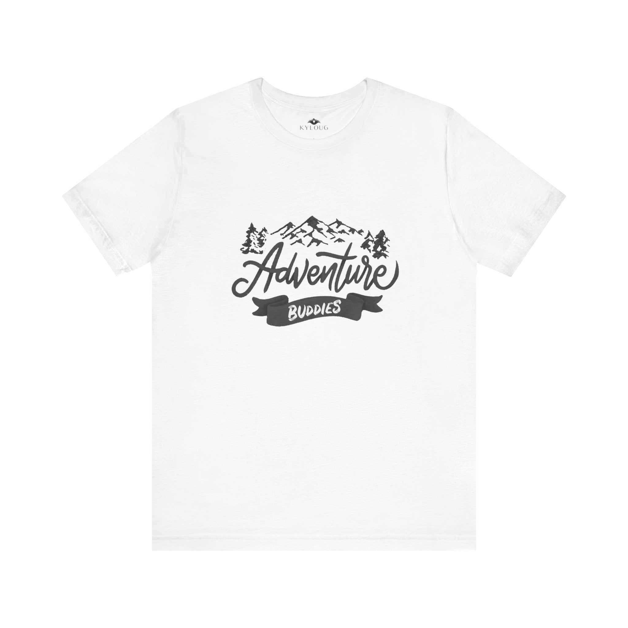 Adventure Text Printed T-Shirt round neck Unisex