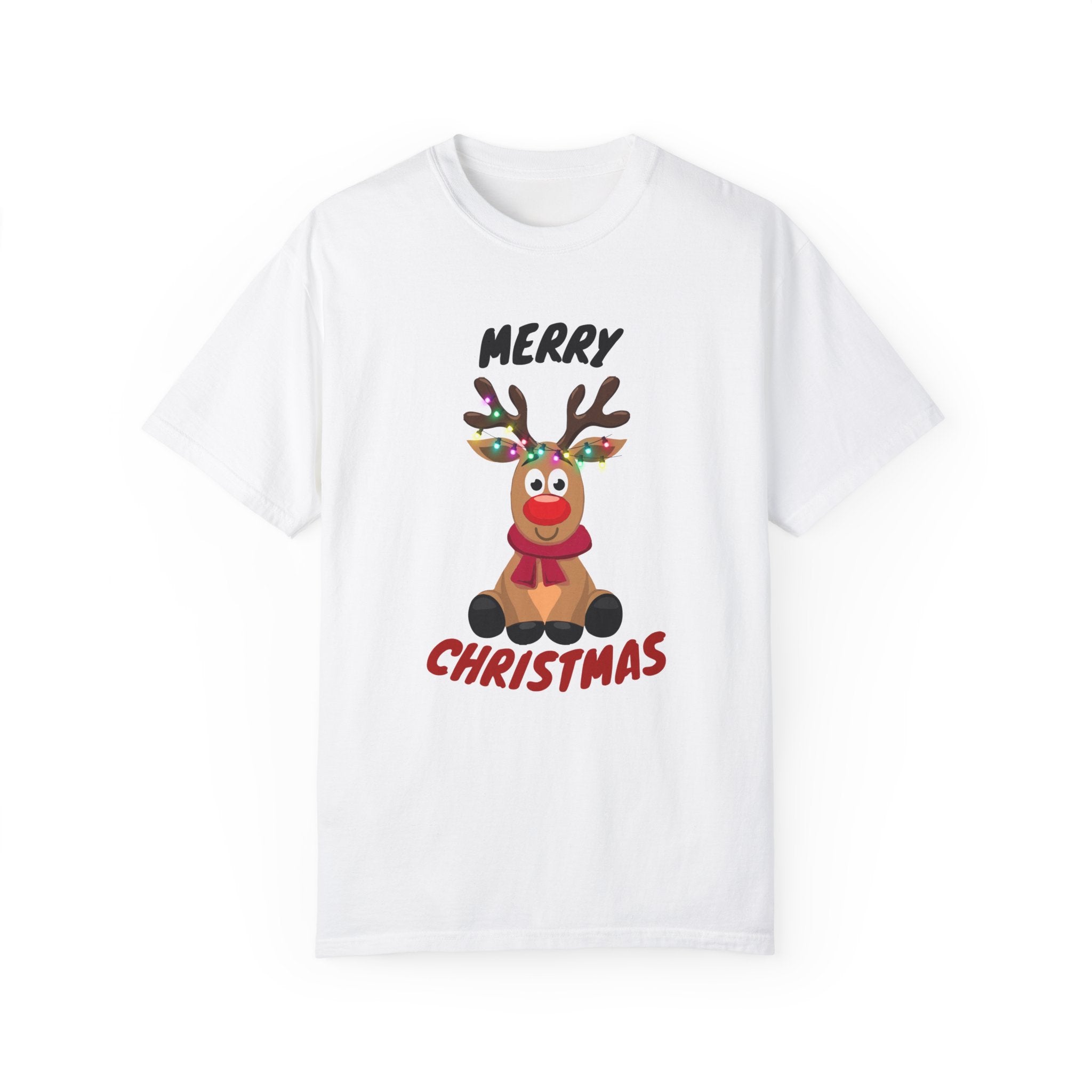 Women Christmas season special half sleeve comfort fit round neck T-Shirt.