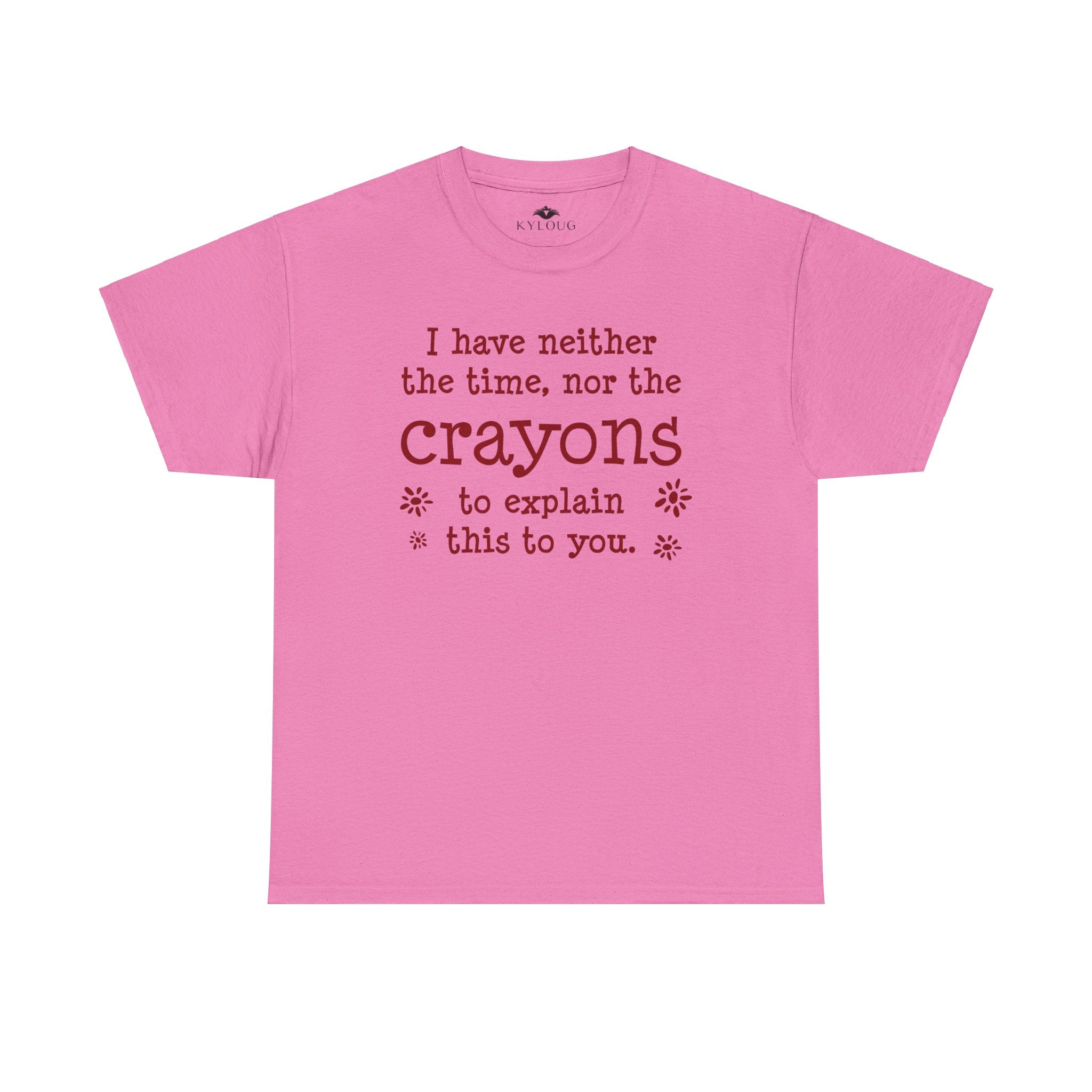 Crayons Unique Text Printed roundneck classic fit unisex T-Shirt