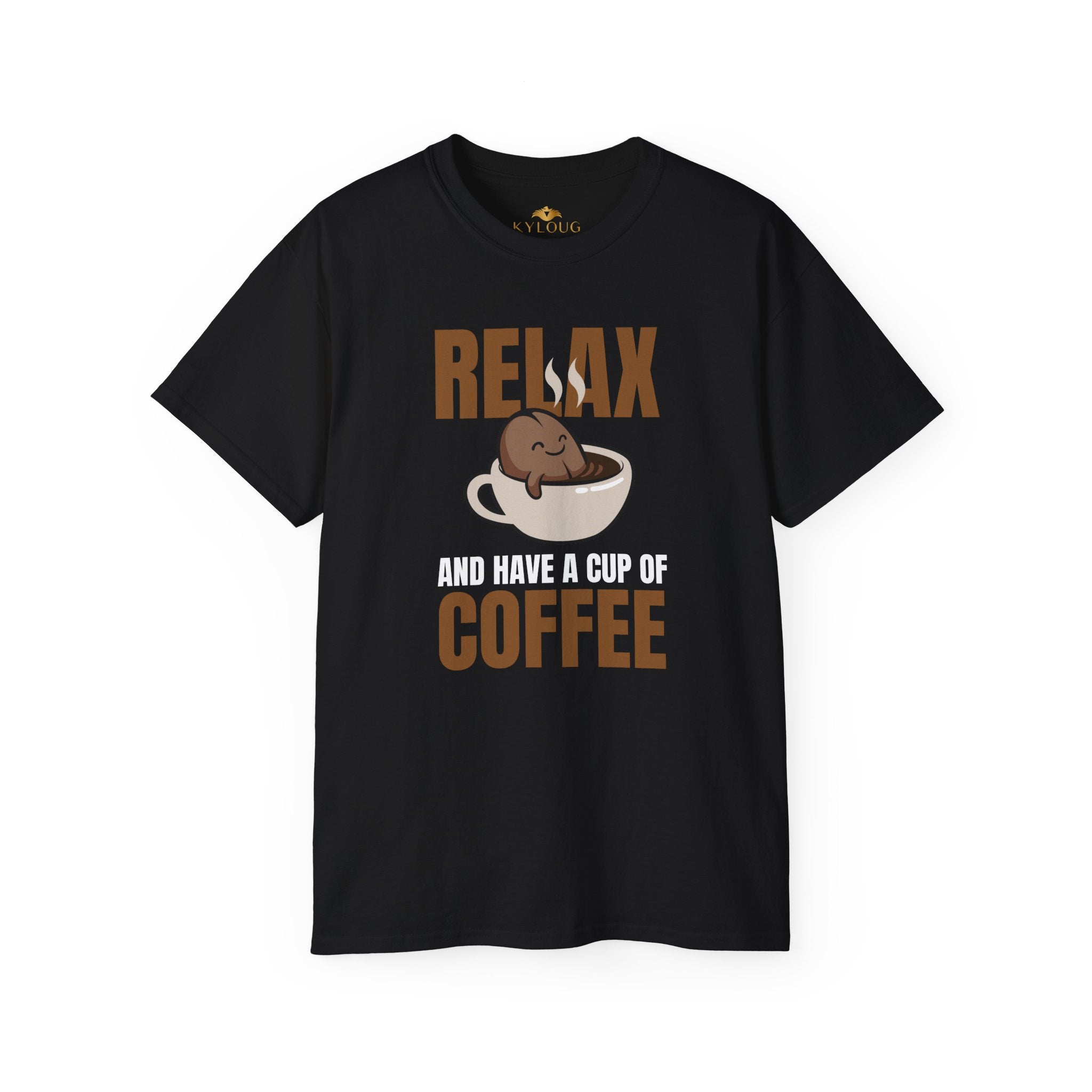 Casual men’s coffee lover graphic T-shirt classic fit