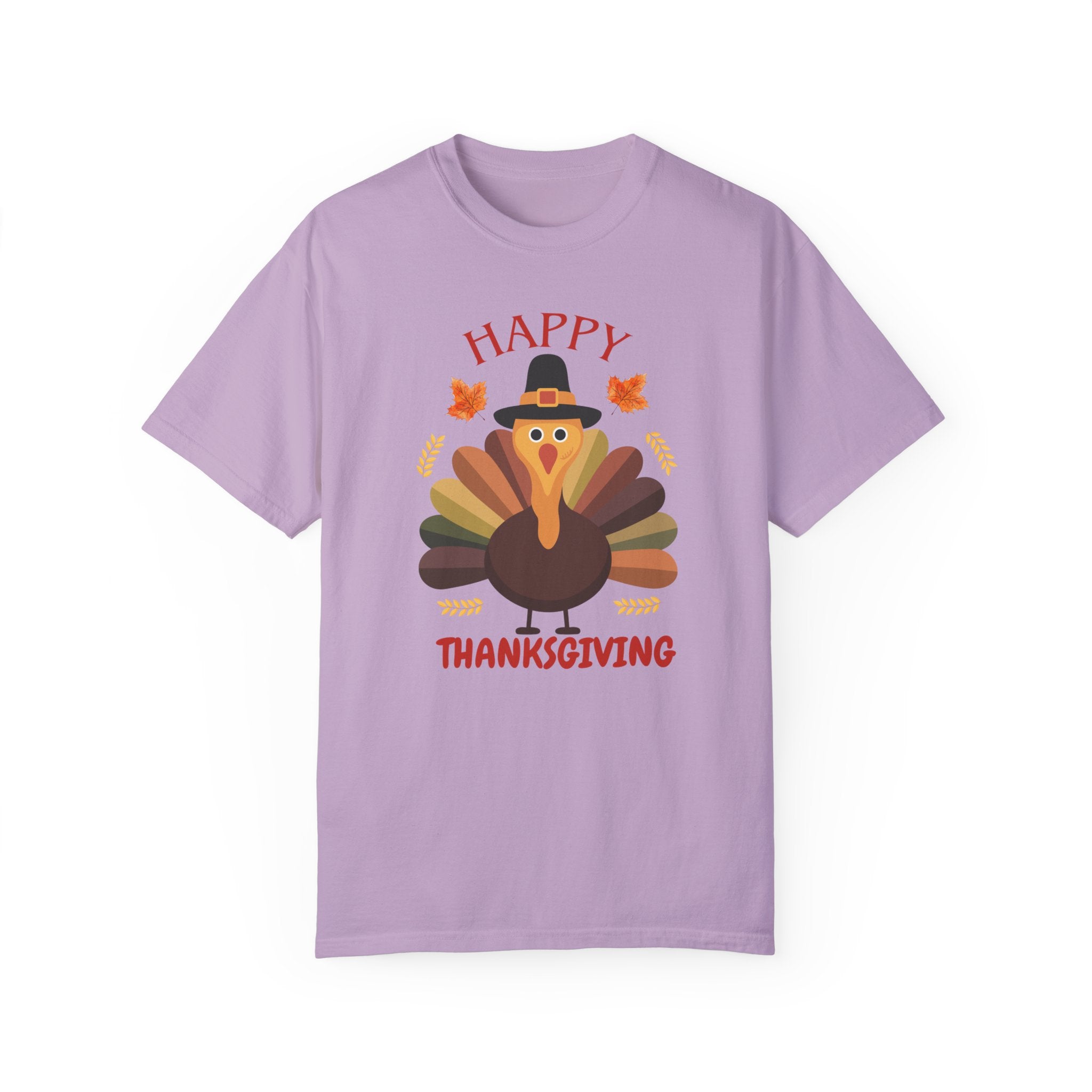 Men Thanksgiving special half sleeve comfort fit round neck T-Shirt.