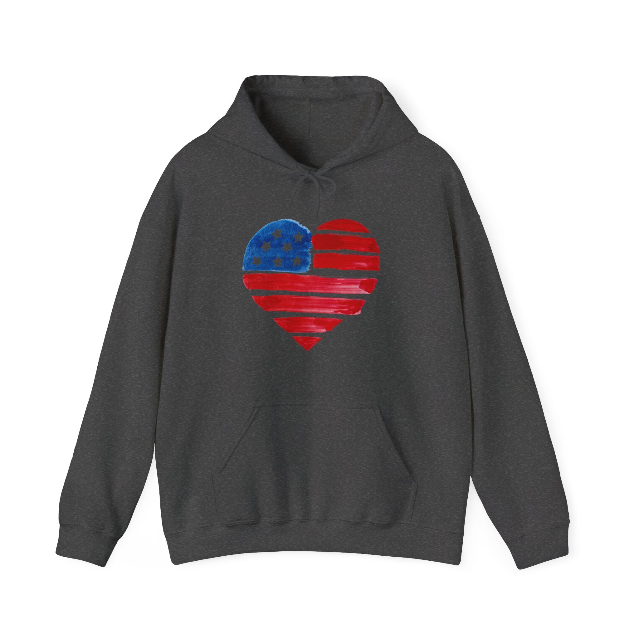 USA Heart Design classic fit Hoodie for women