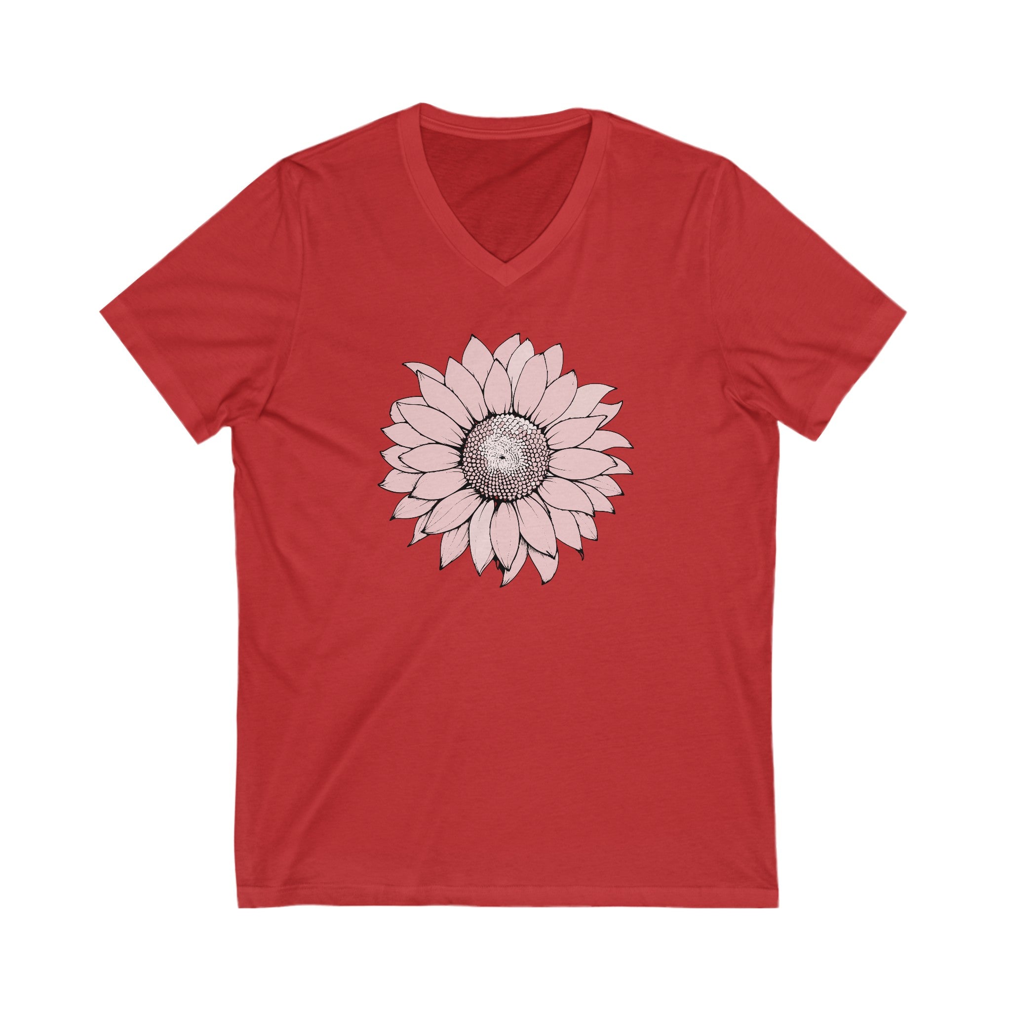 Women Short Sleeve V-Neck T shirt