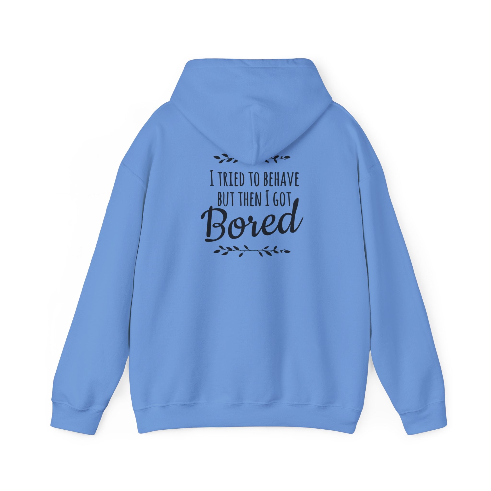 Humour quote text women back print Hooded Sweatshirt