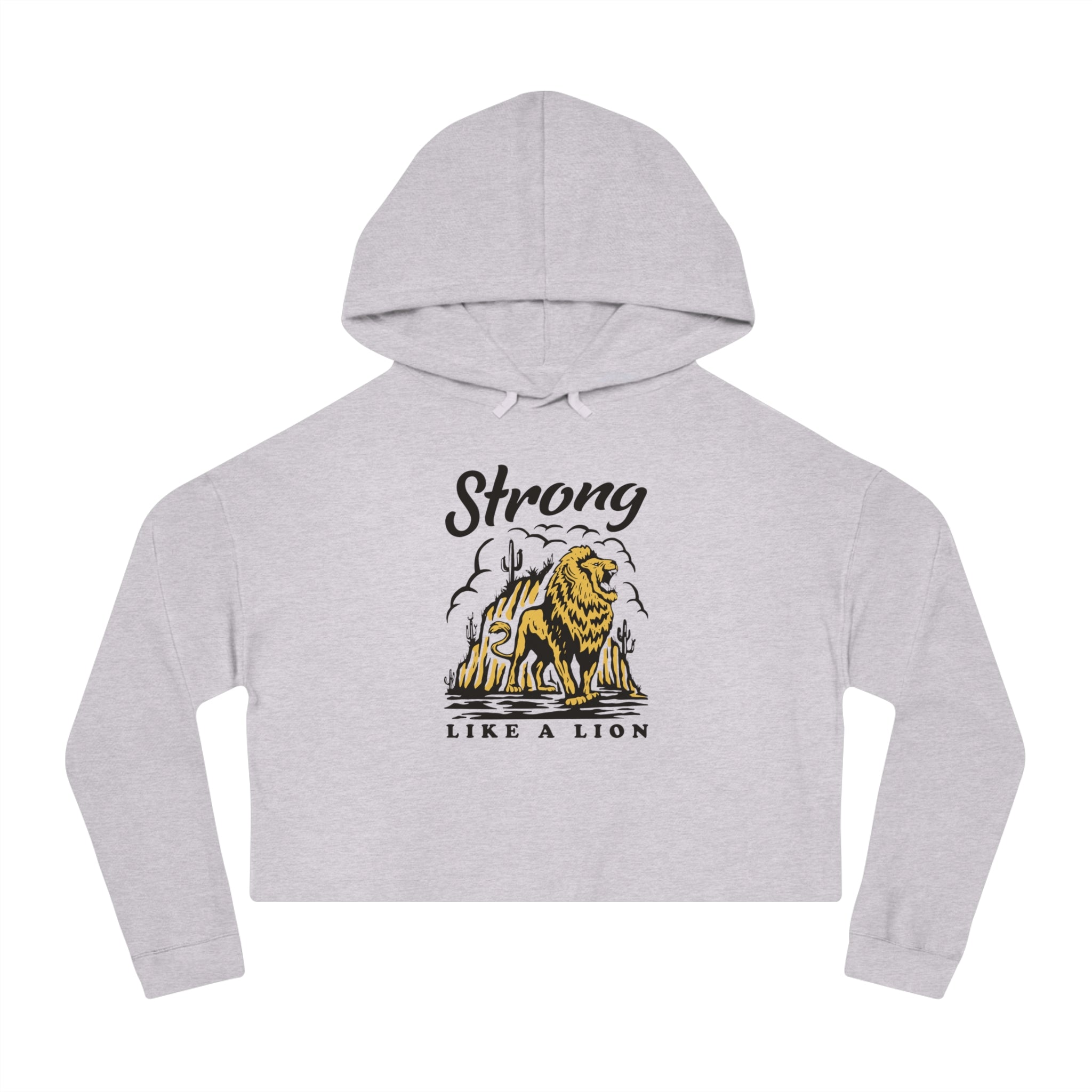 Women printed street wear Cropped Hooded Sweatshirt