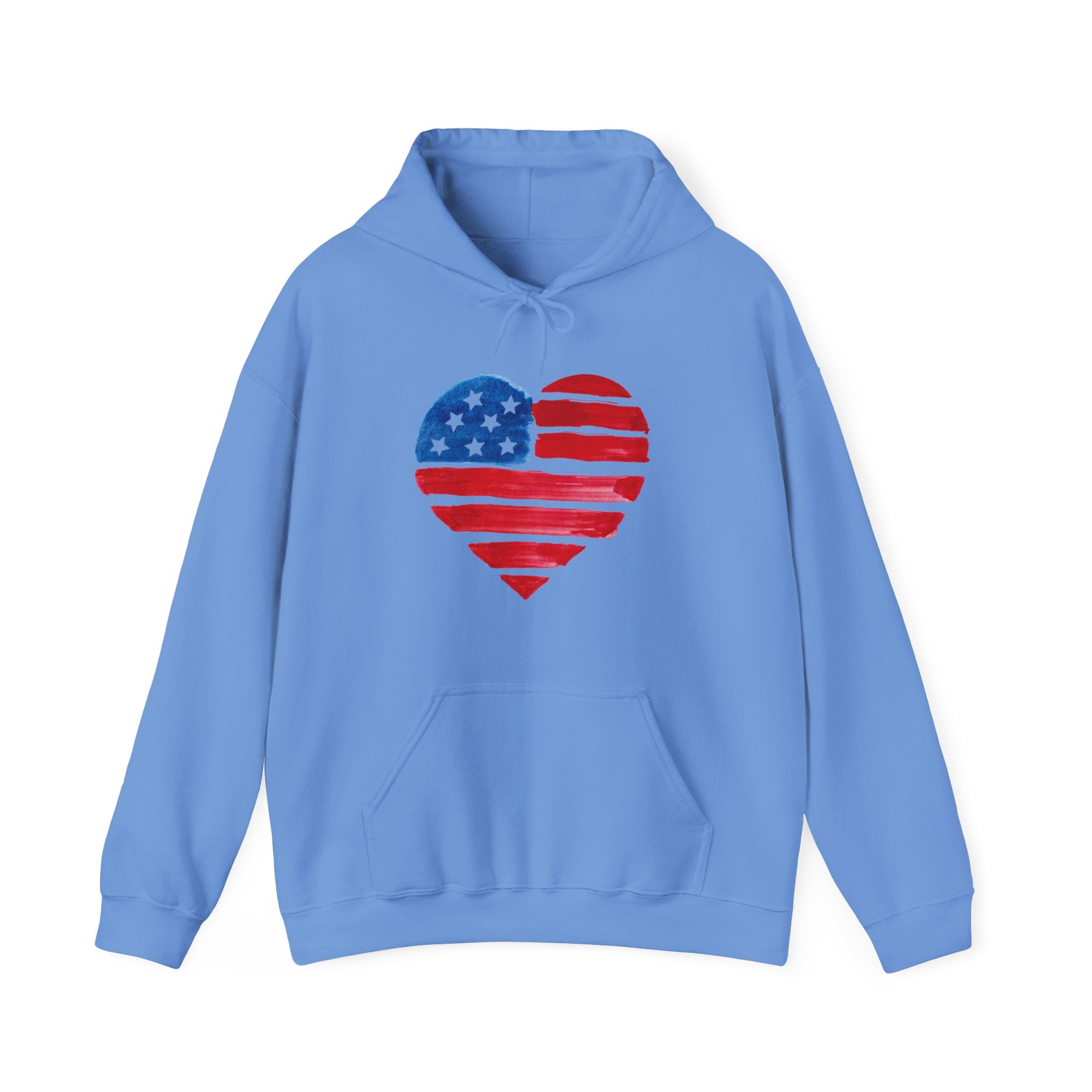 USA Heart Design classic fit Hoodie for women