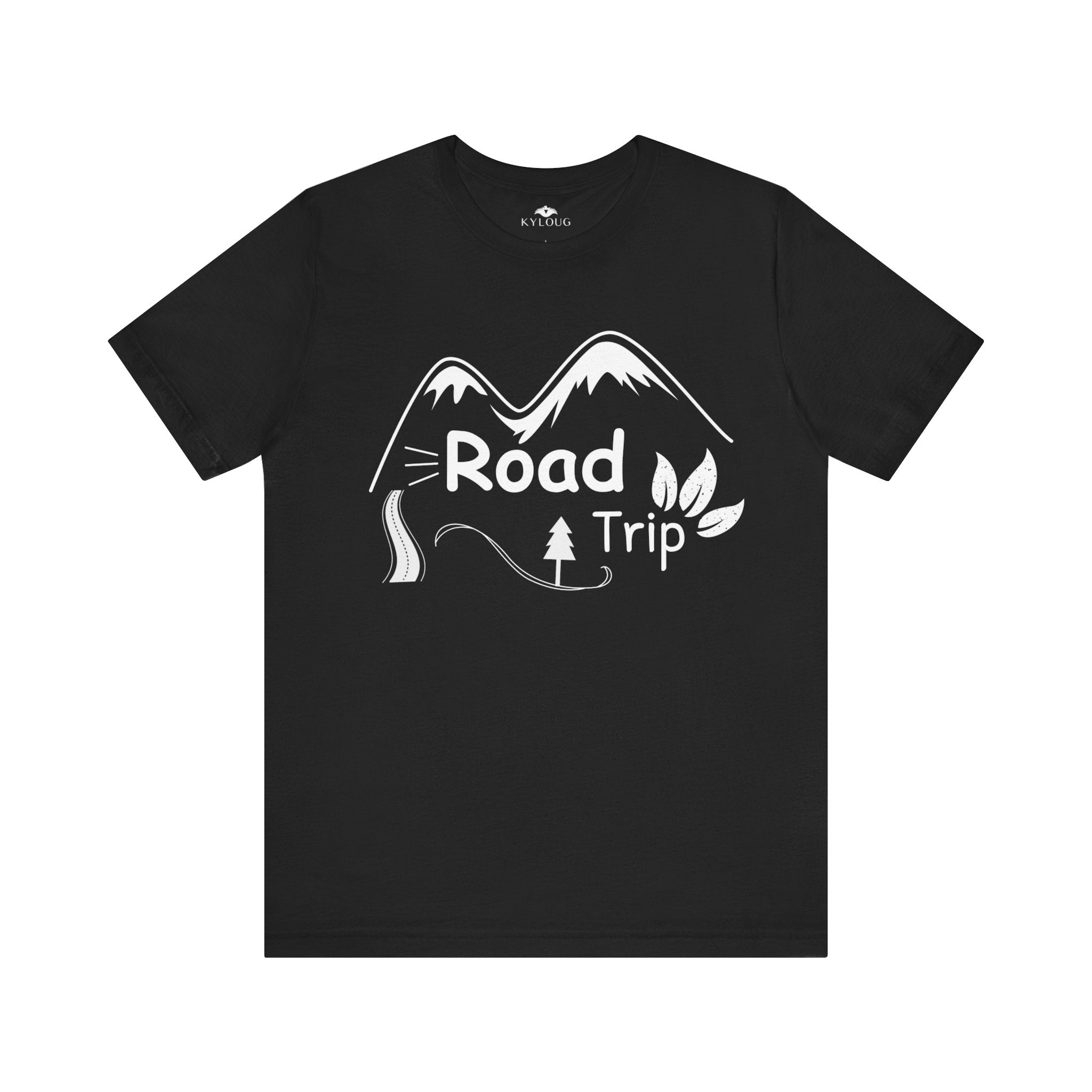 Road Trip Text Printed round neck short sleeve T-Shirt for men women