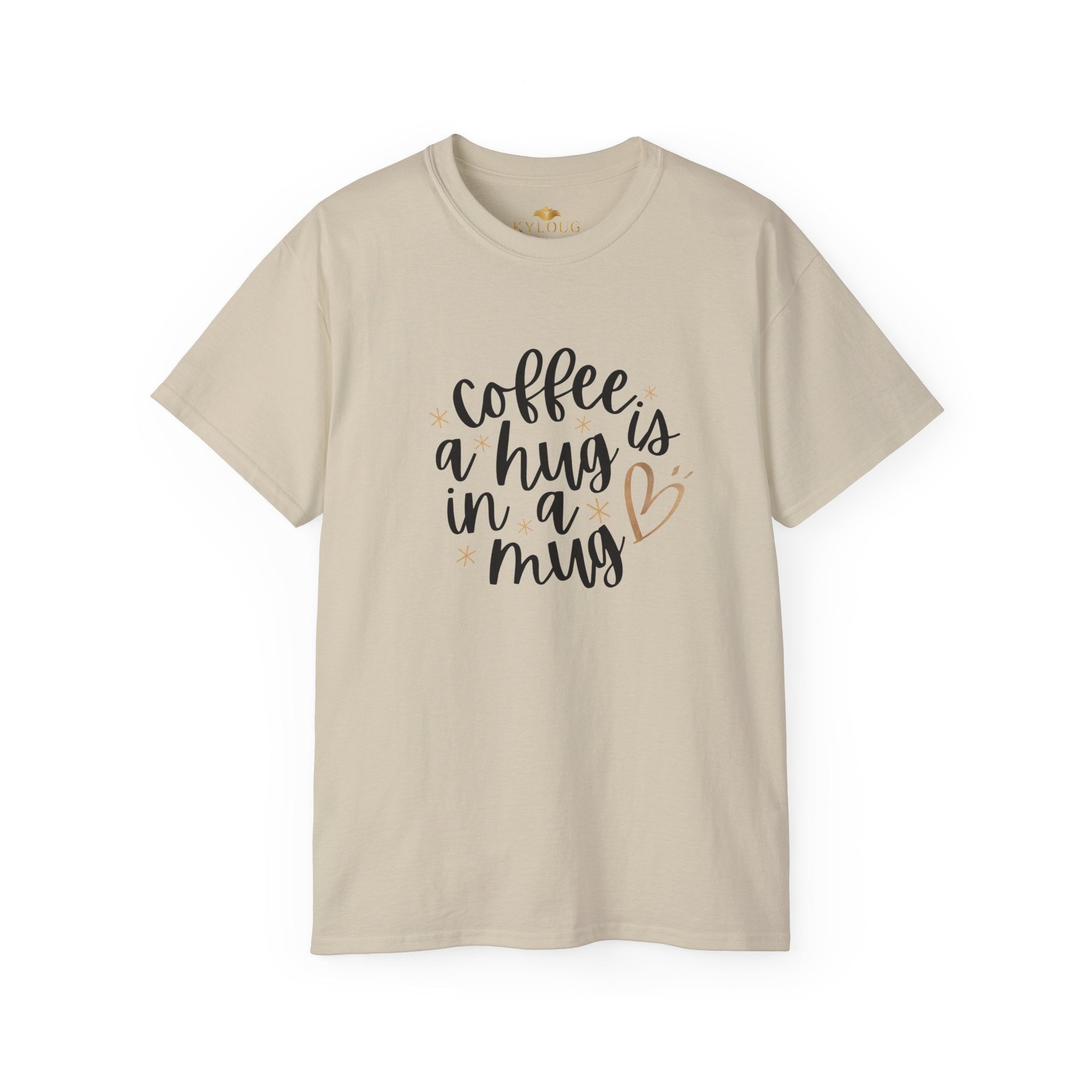 Women coffee lover graphic printed classic fit round neck T-Shirt