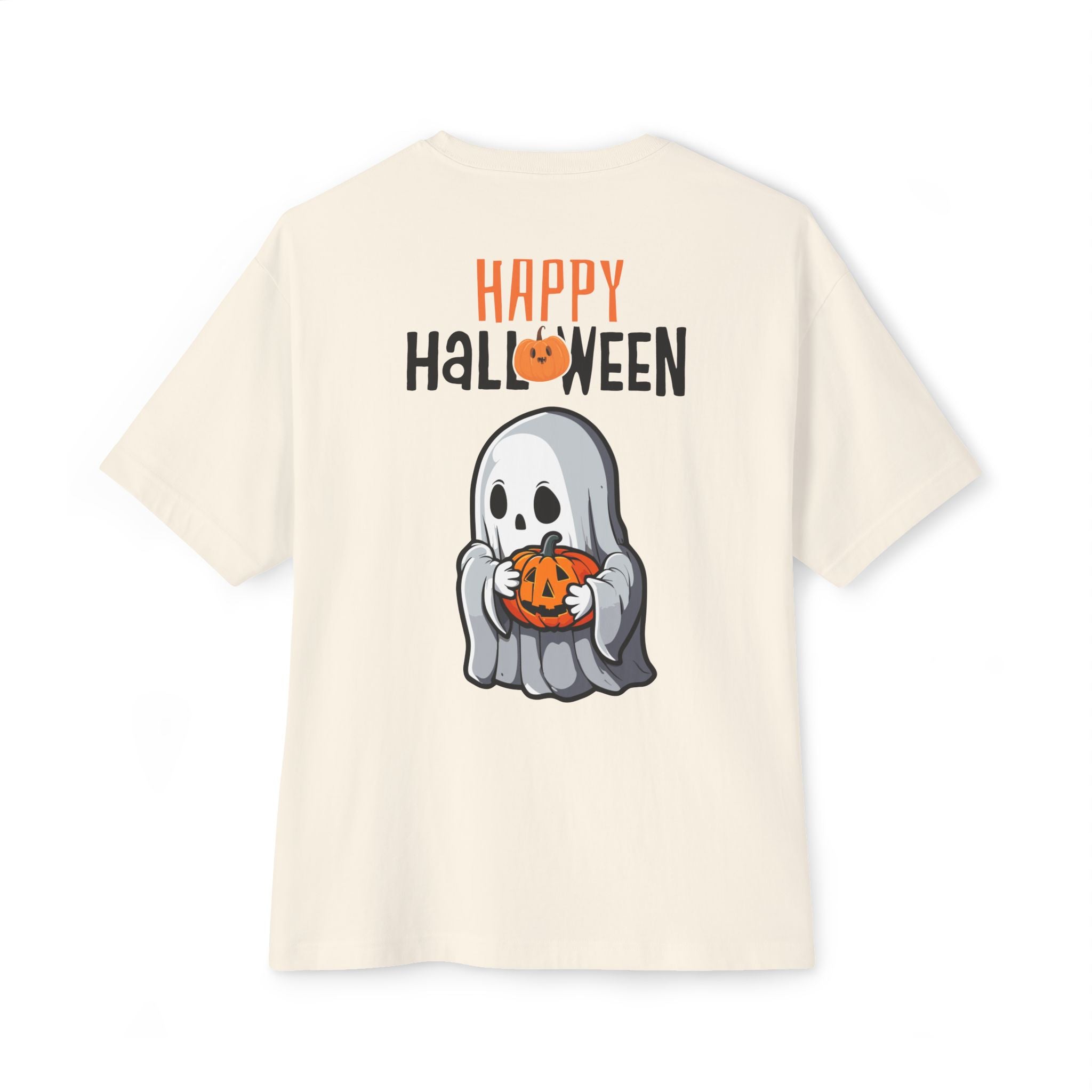 Halloween special back printed oversized round neck t shirt for Men