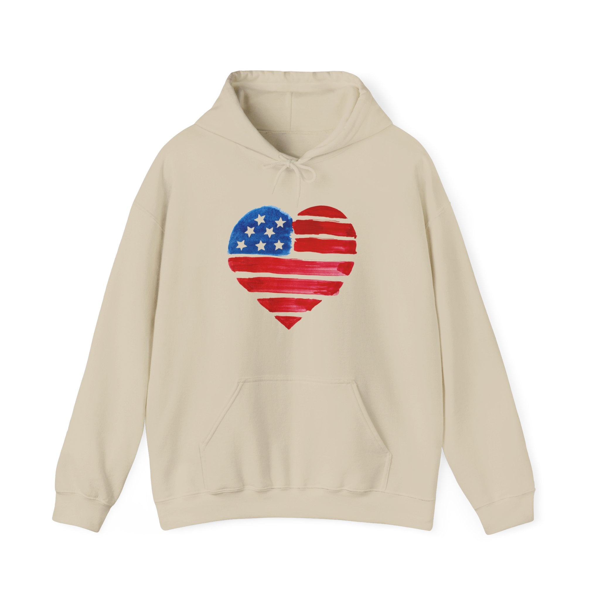 USA Heart Design classic fit Hoodie for women