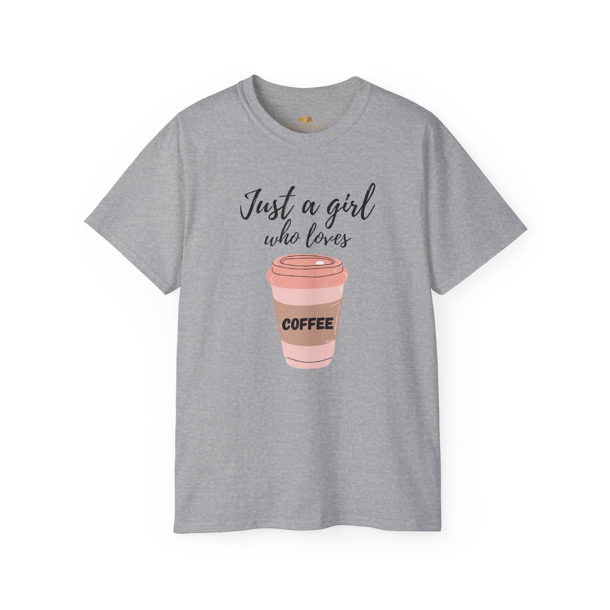 Women coffee lover graphic printed classic fit round neck T-Shirt