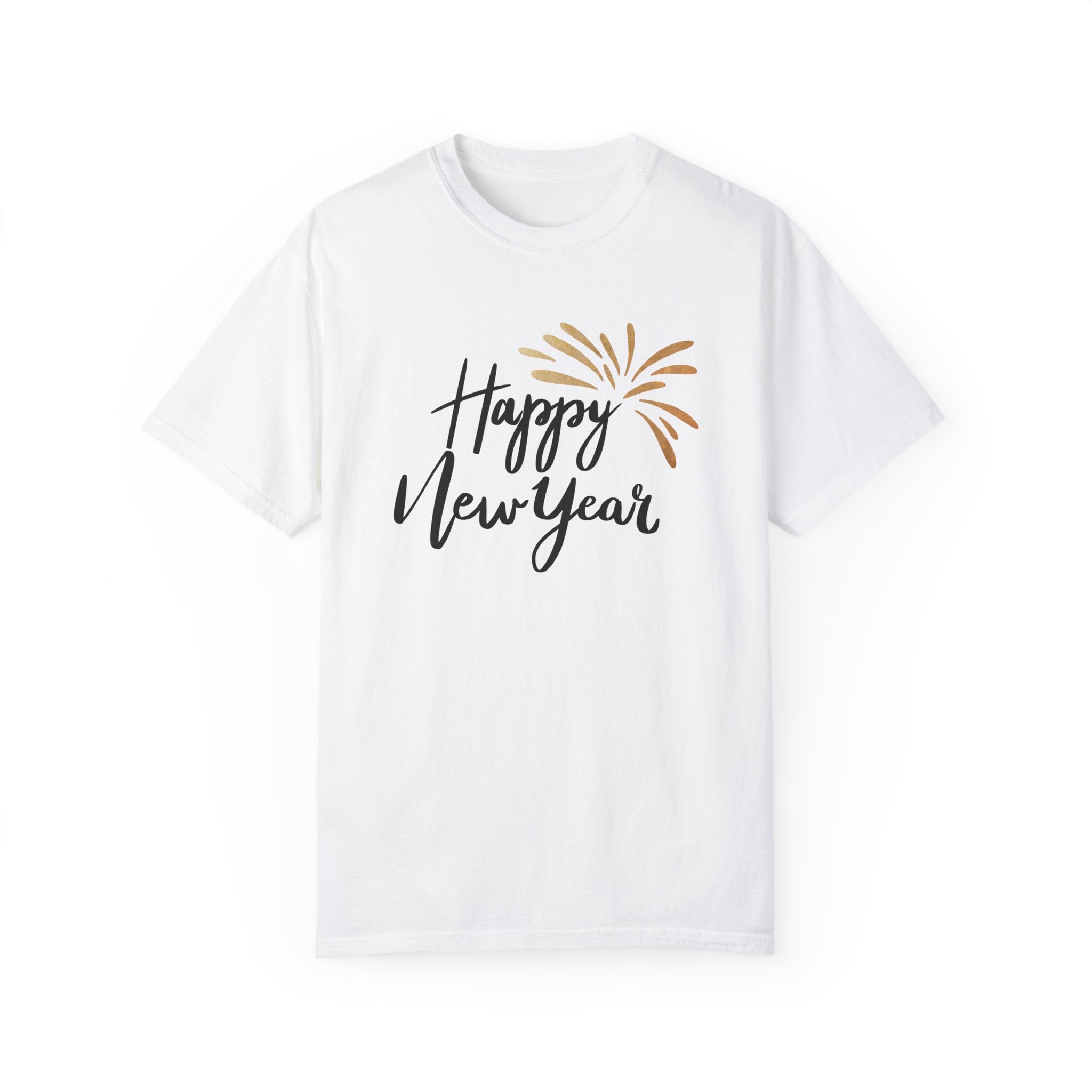 Women new year season special half sleeve comfort fit round neck T-Shirt.