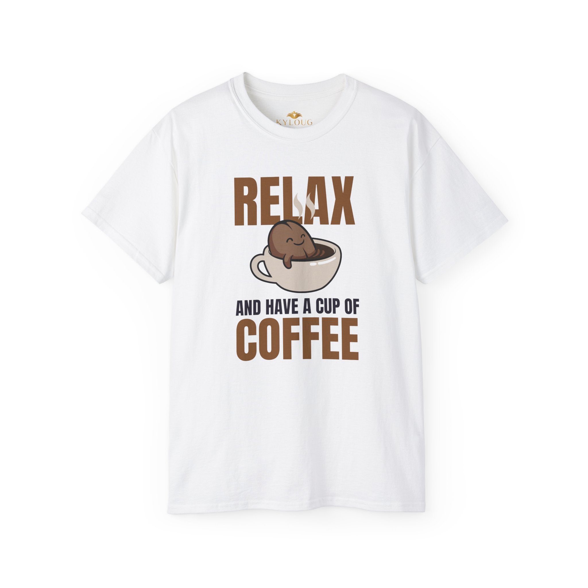 Coffee themed graphic printed T-shirt for men