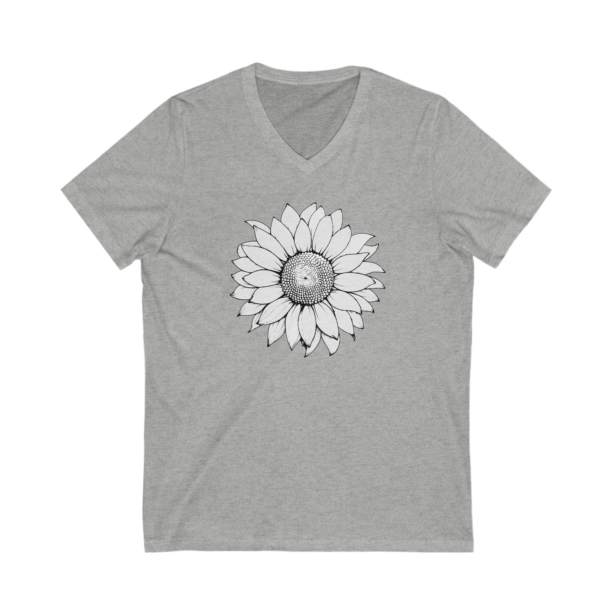 Women Short Sleeve V-Neck T shirt