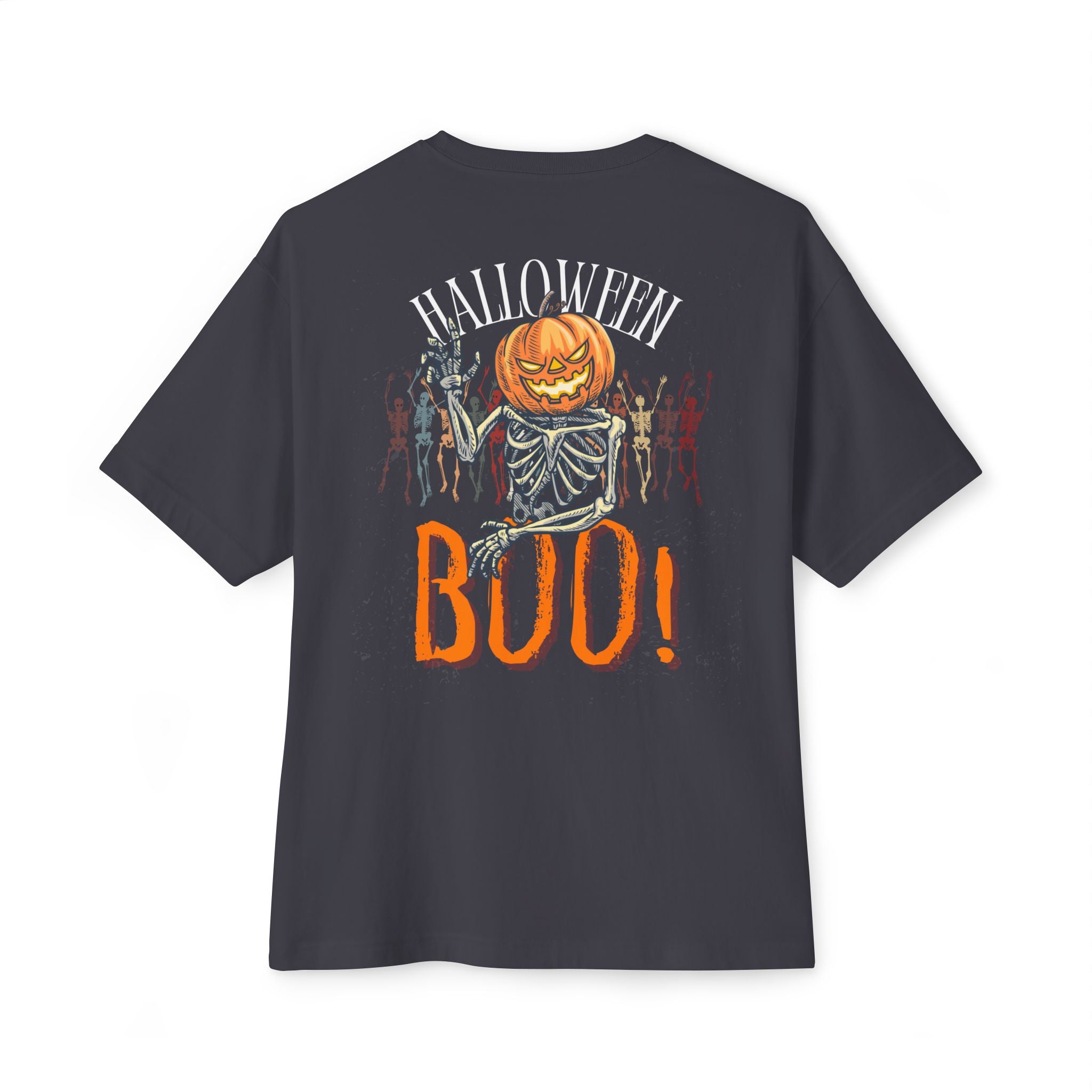 Halloween special back printed oversized round neck T-shirt for Women