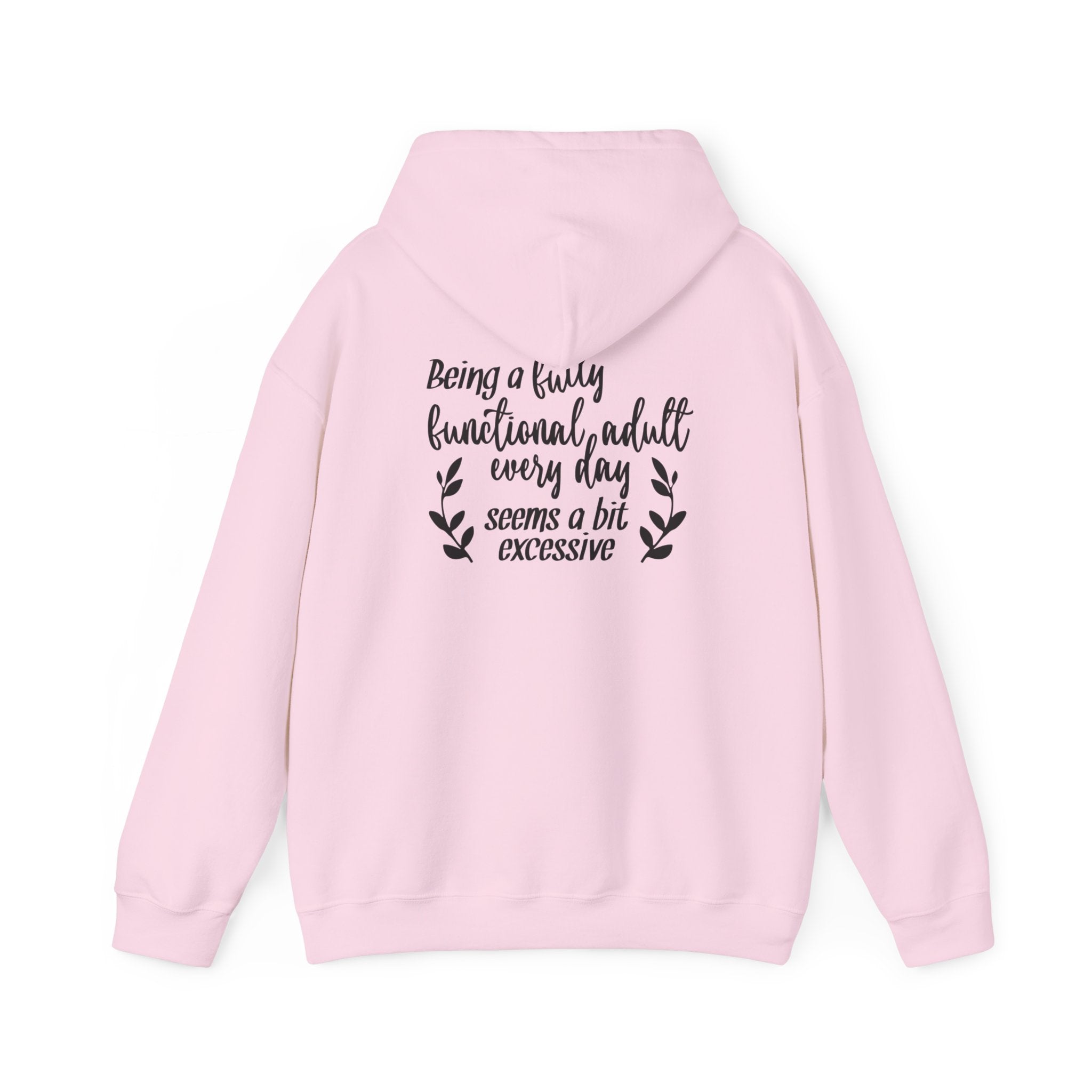 Back printed humorous text Hoodie for men