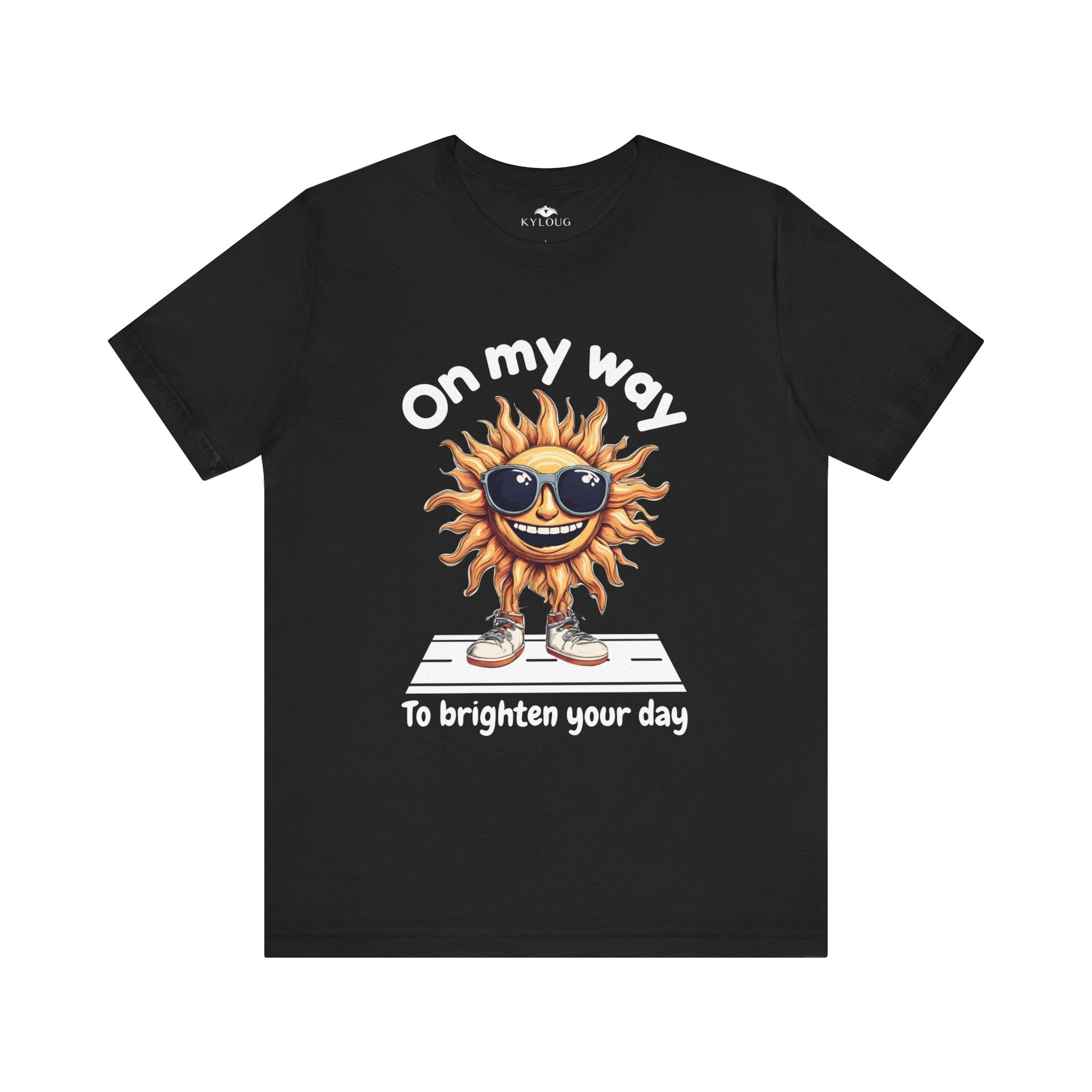 Summer shine print round neck men women summer T-Shirt