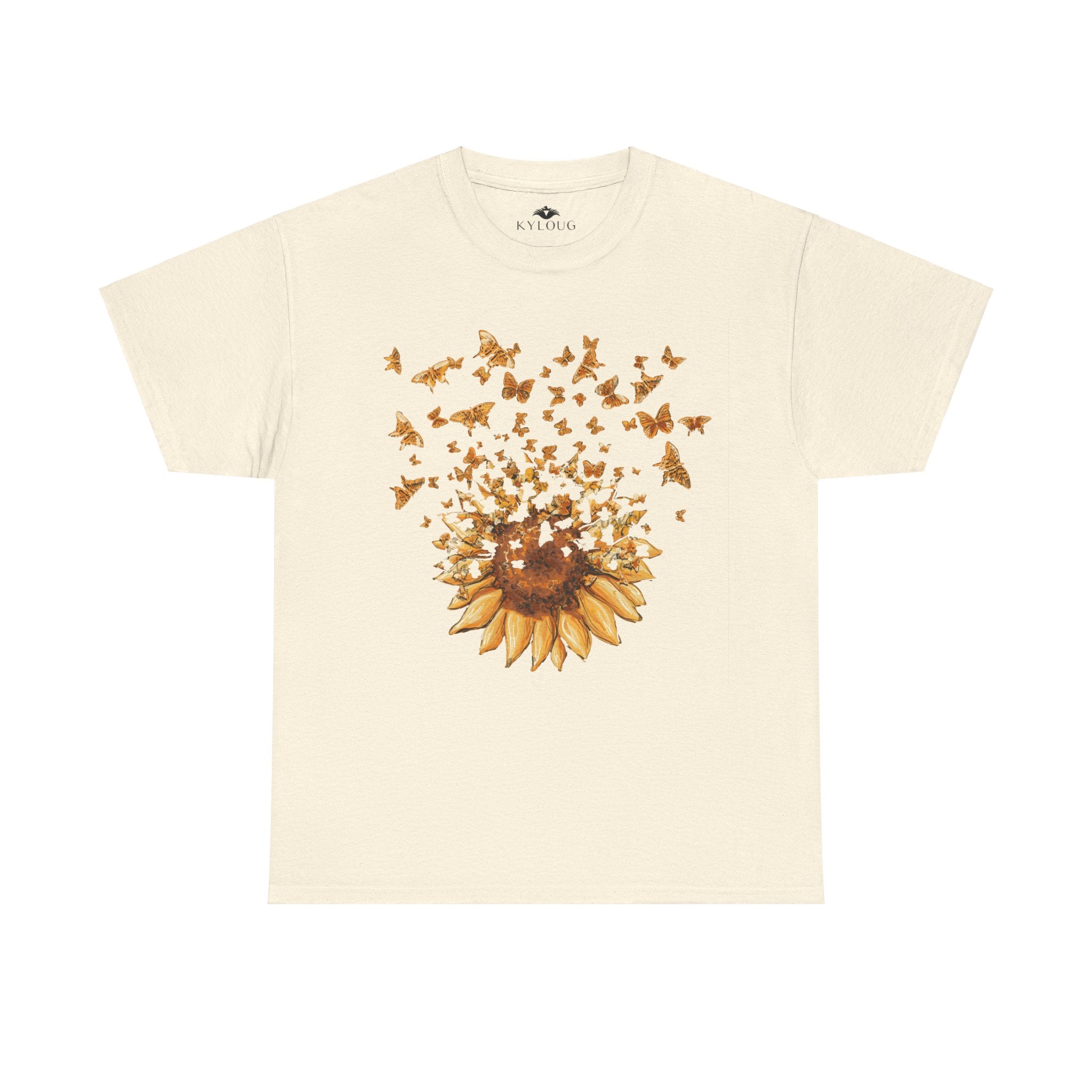 Sunflower Printed roundneck short sleeve unisex T-shirt