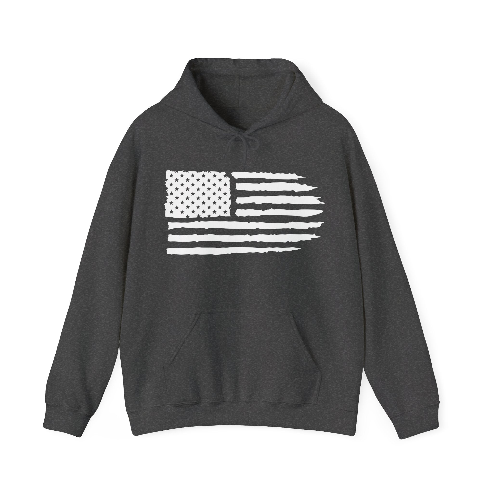 USA Flag Design Unique Men Hooded Sweatshirt