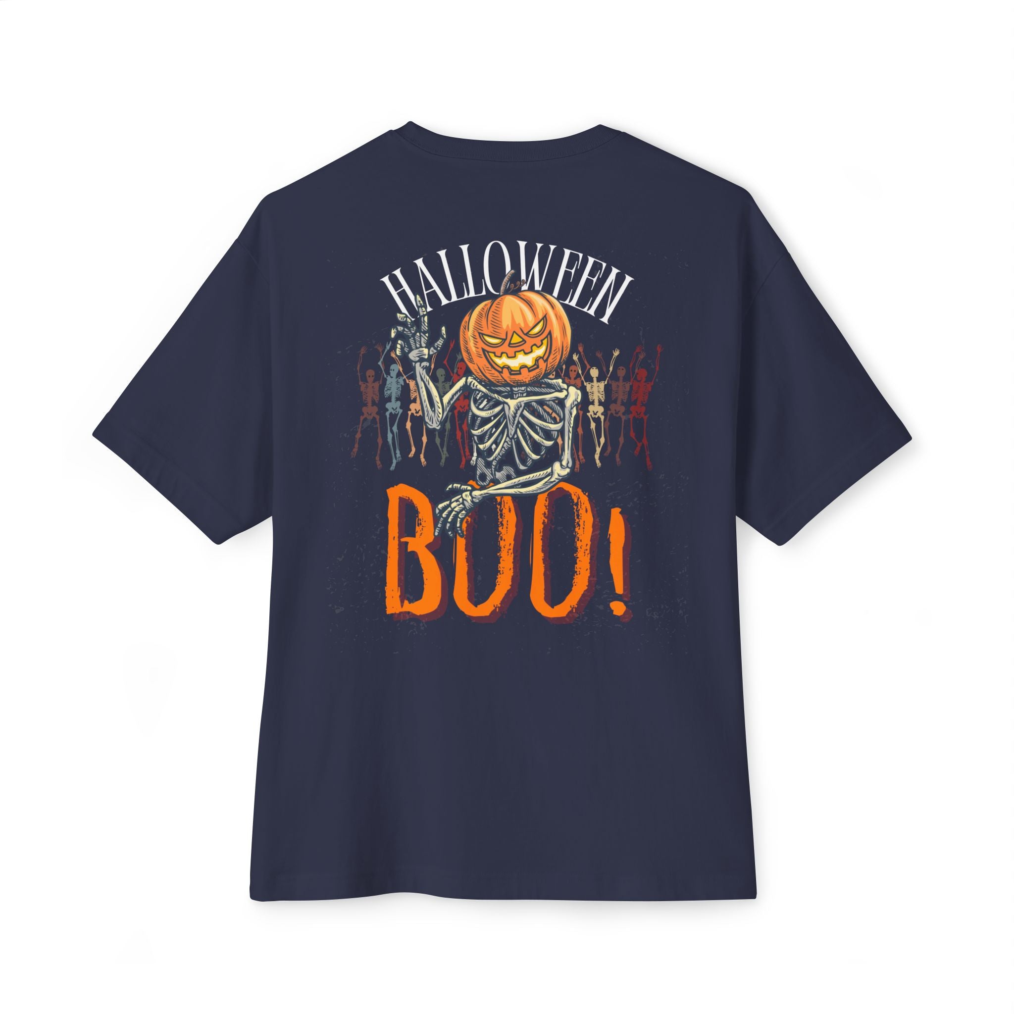 Halloween special back printed oversized round neck T-shirt for Women