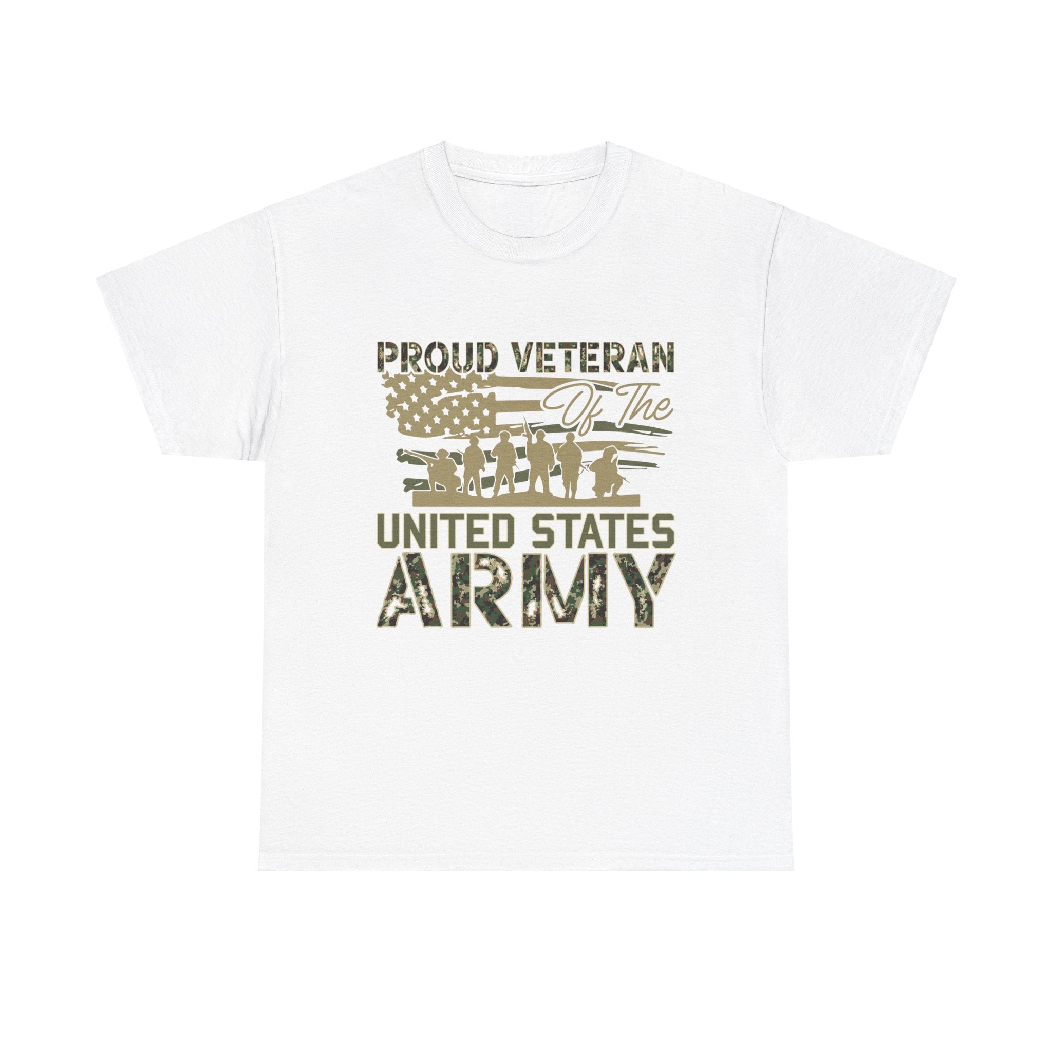 Round neck classic fit T-Shirt for US army veterans