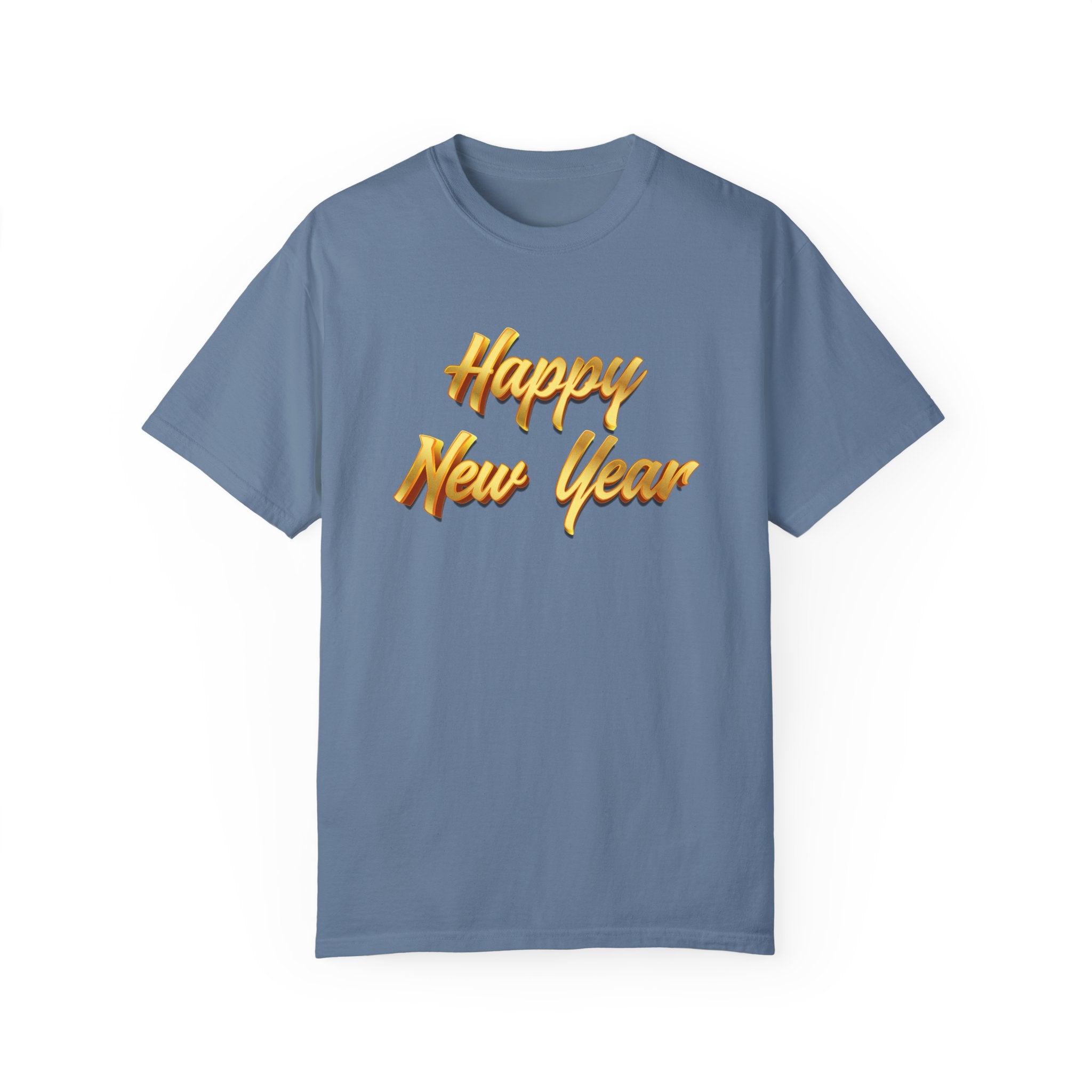 Women new year season special half sleeve comfort fit round neck T-Shirt.