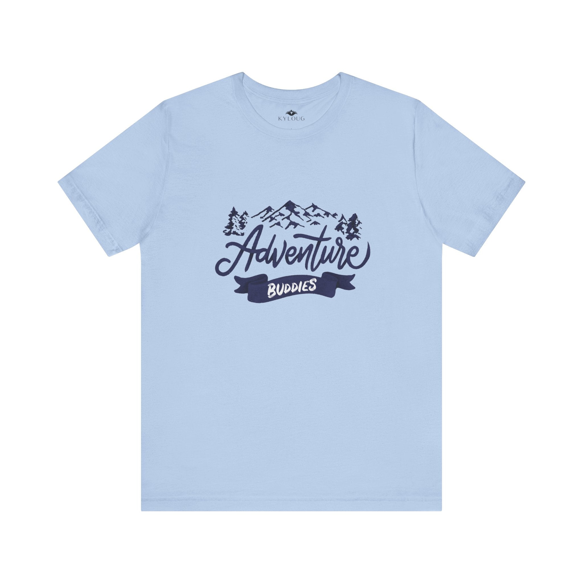 Adventure Text Printed T-Shirt round neck Unisex