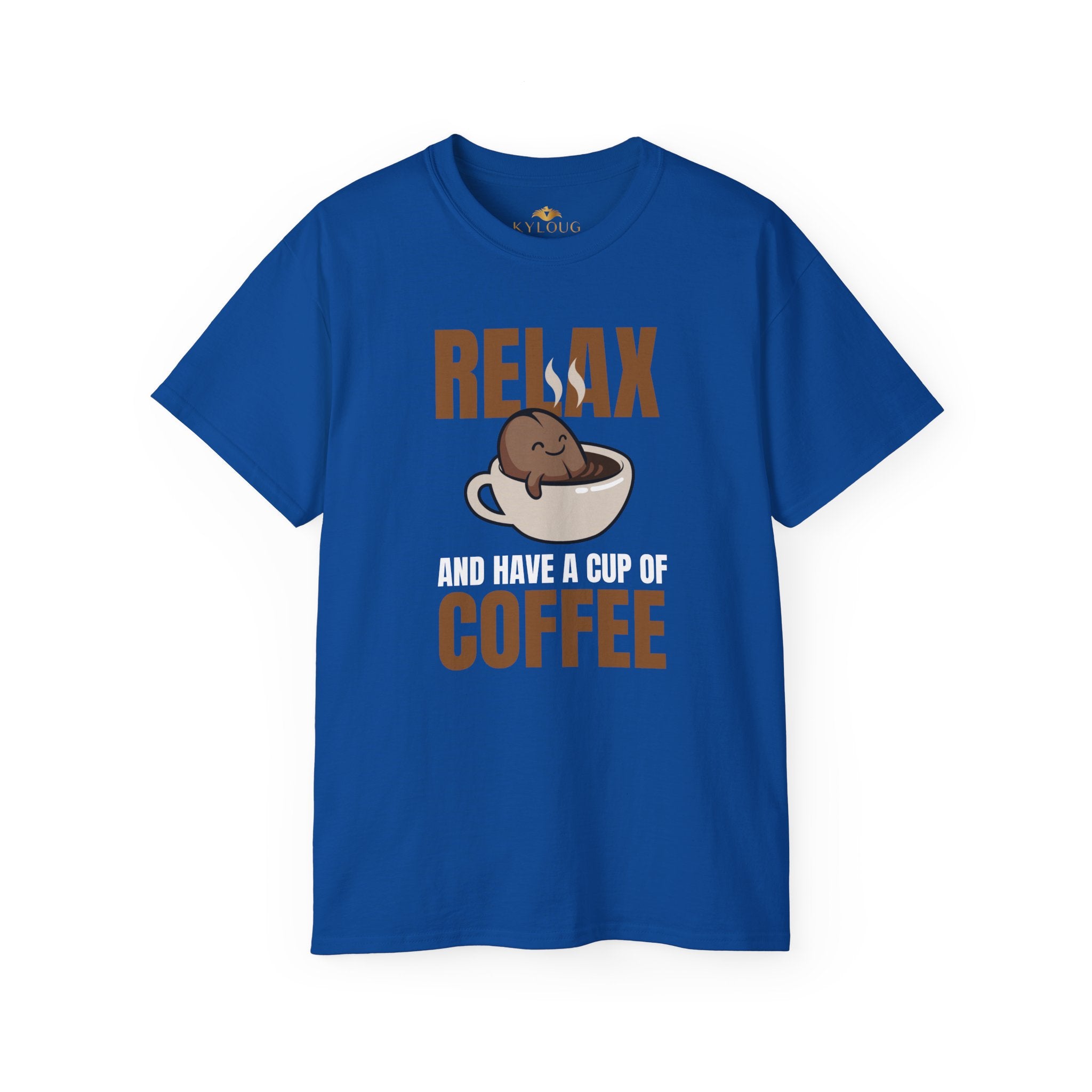 Graphic coffee cup print T-shirt for men