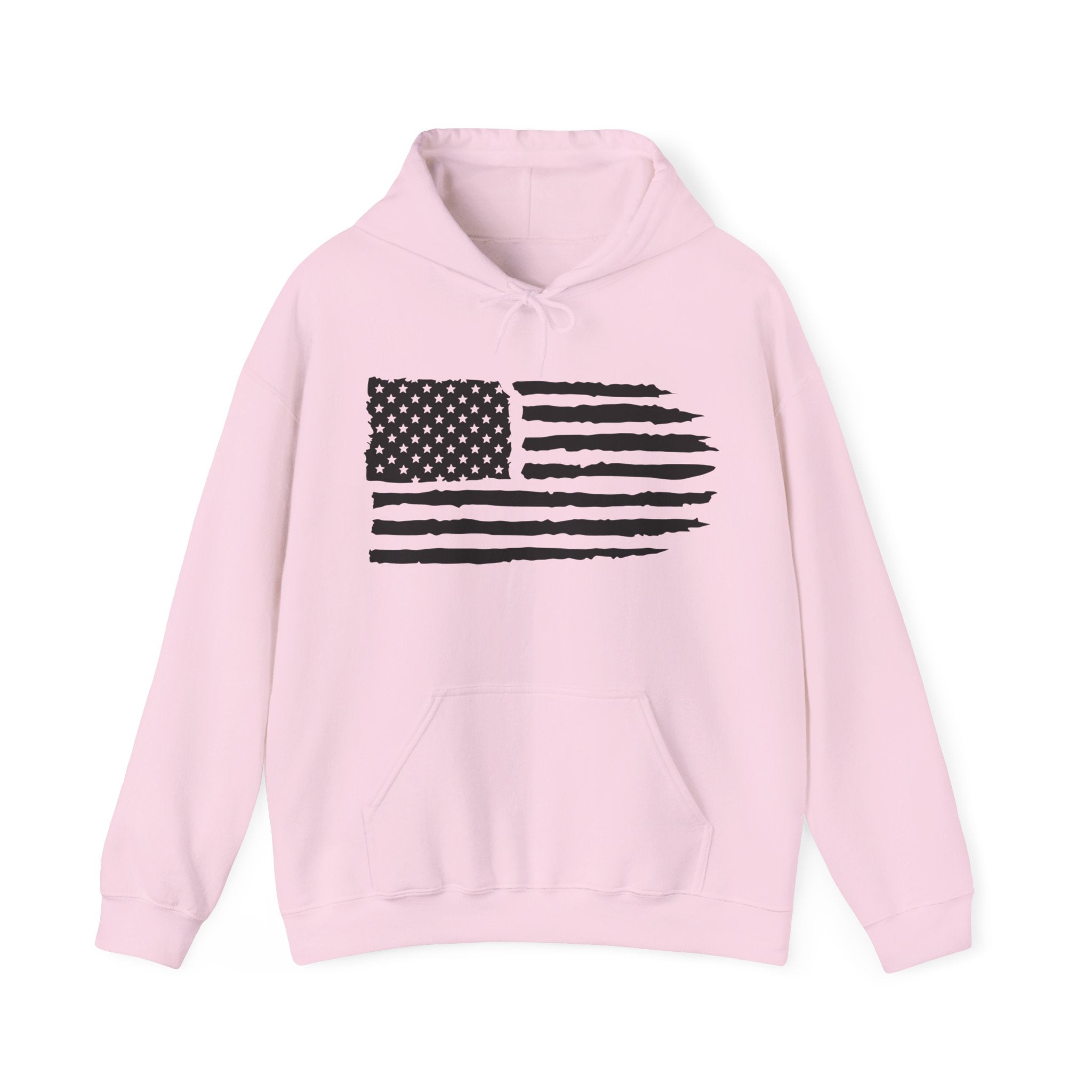 USA Flag Design Unique Men Hooded Sweatshirt