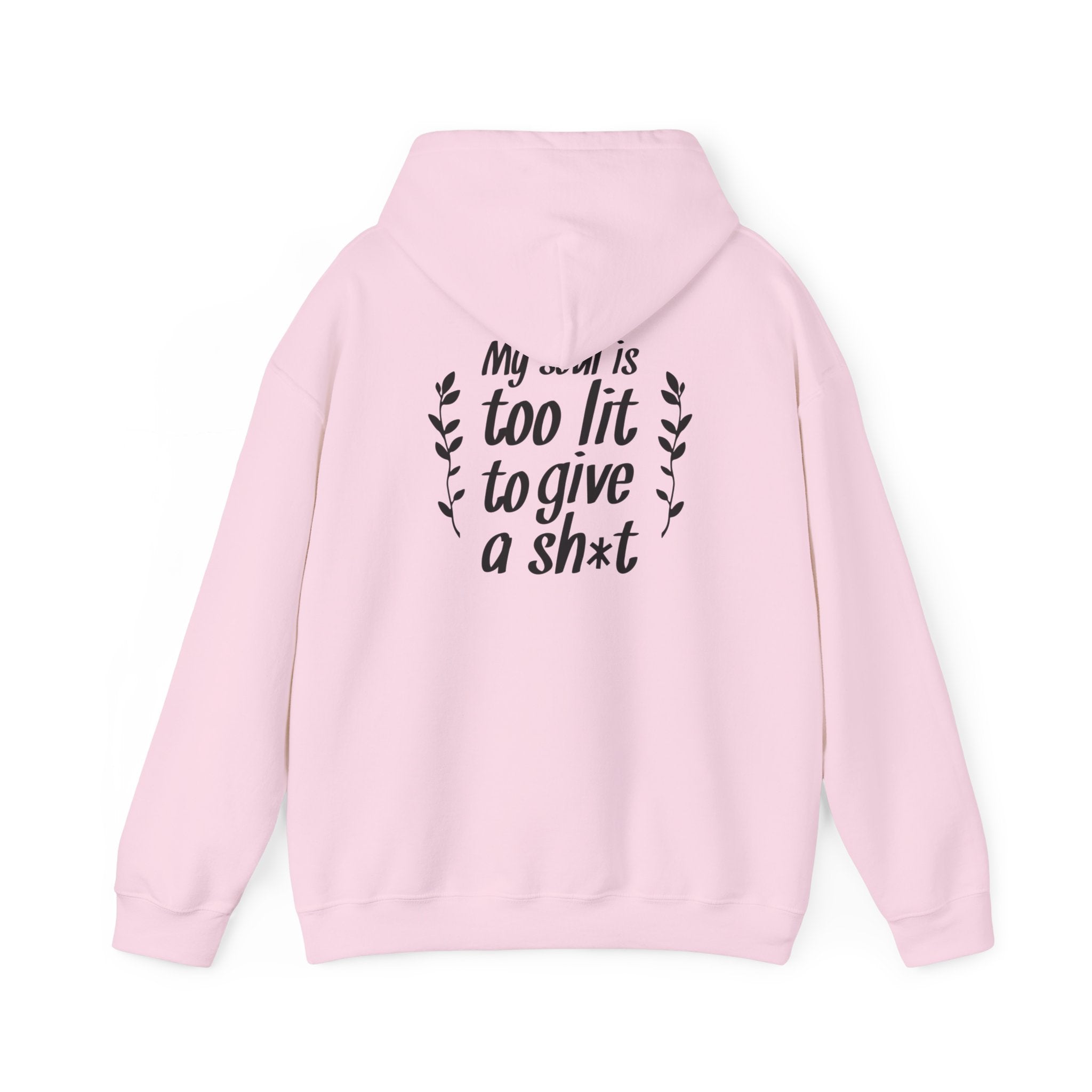 Sarcasm text back print women classic fit Hoodie