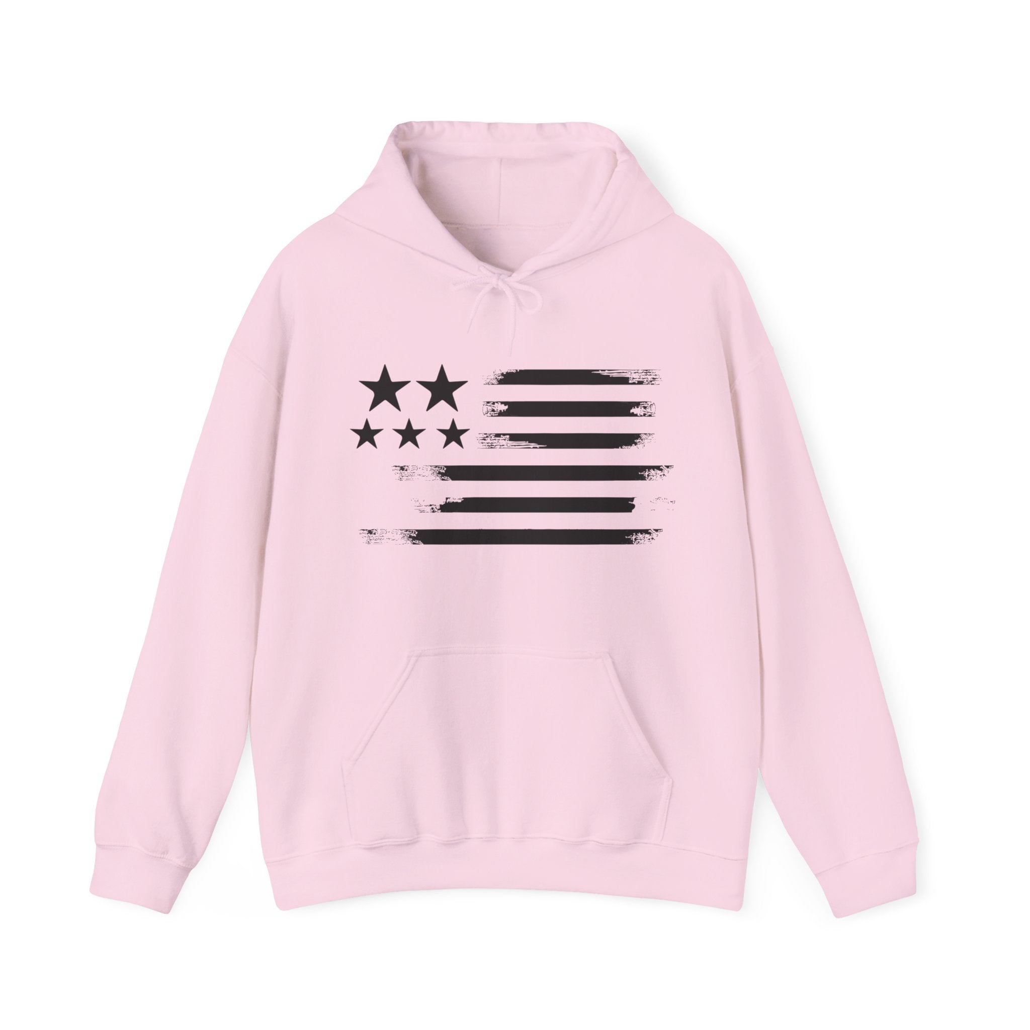 USA Flag Printed Design Hoodie for women