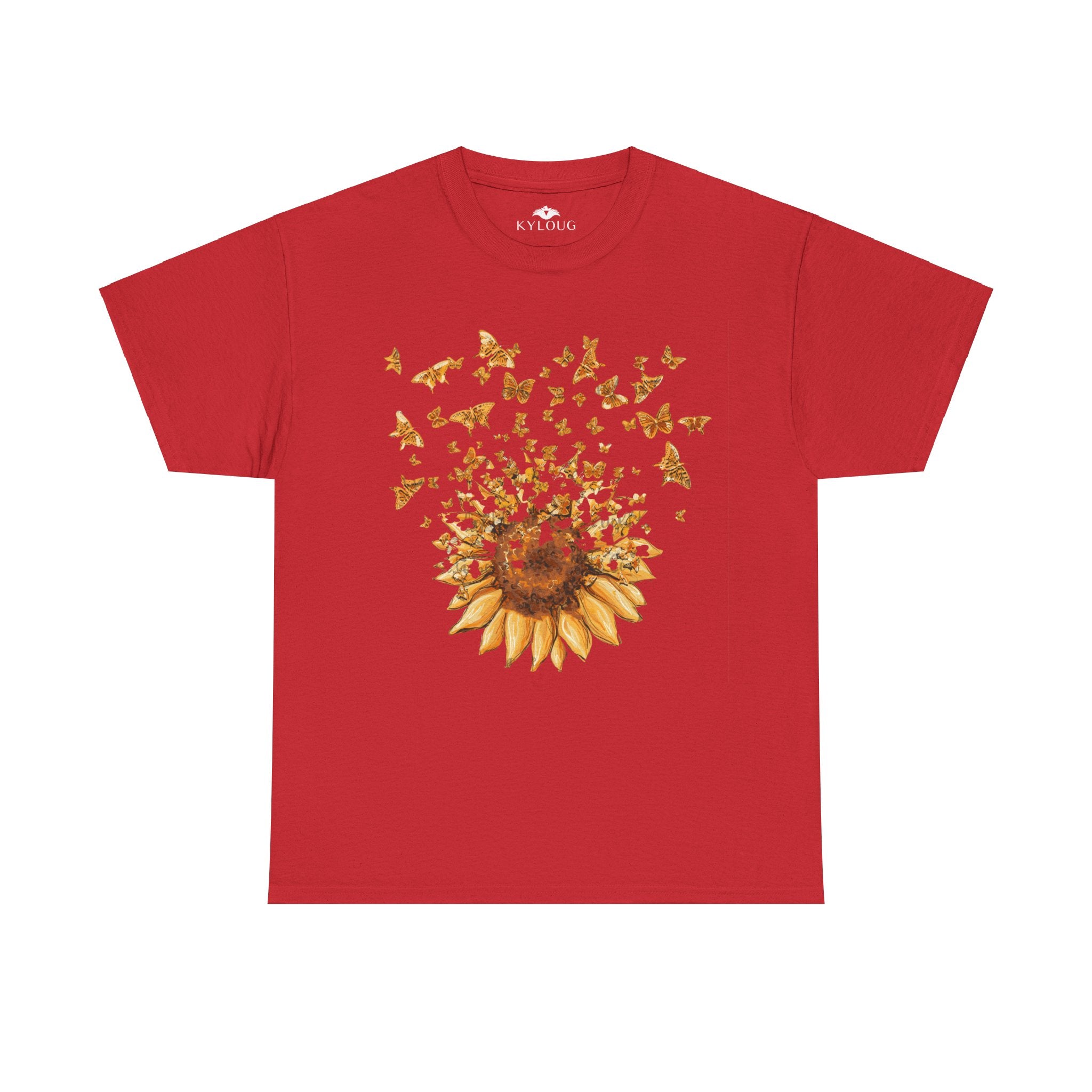 Sunflower Printed roundneck short sleeve unisex T-shirt