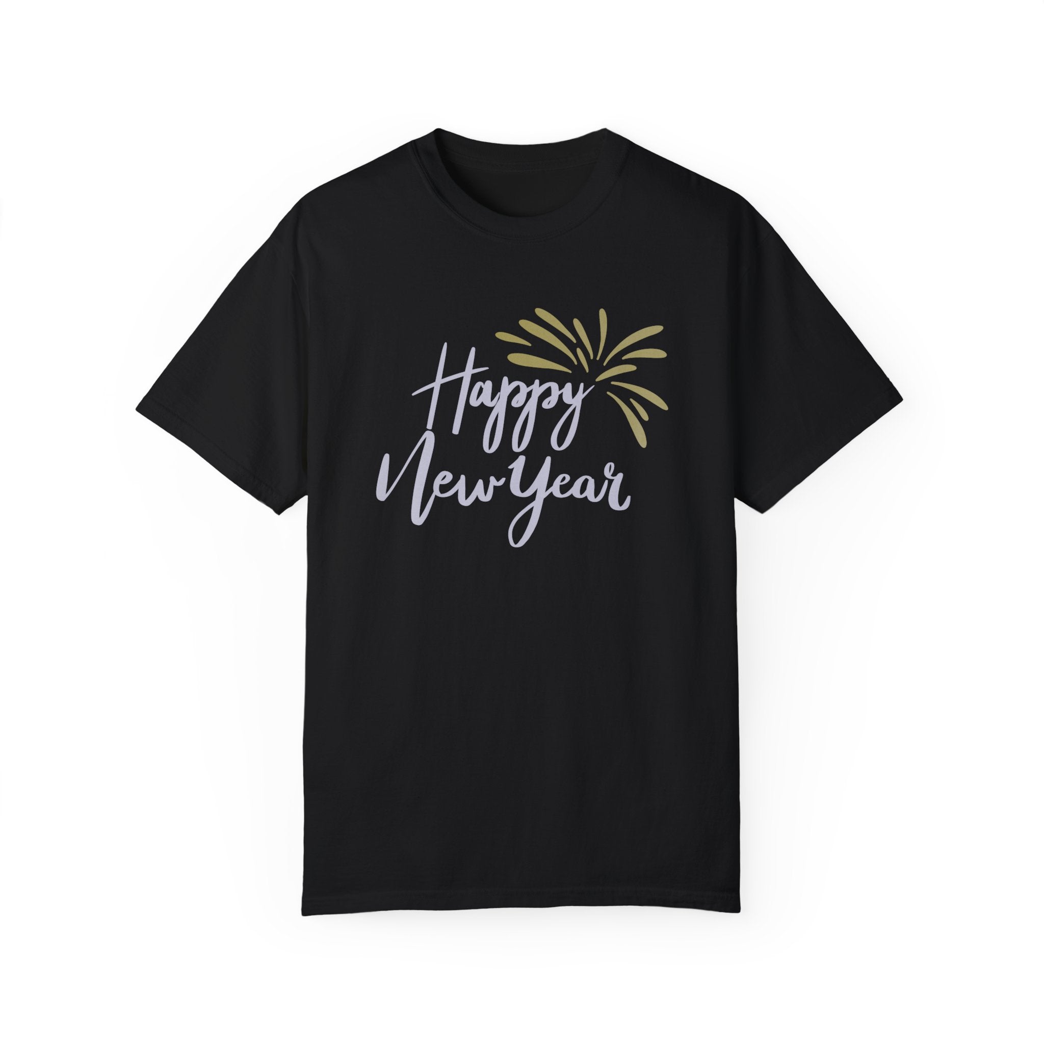 Women new year season special half sleeve comfort fit round neck T-Shirt.