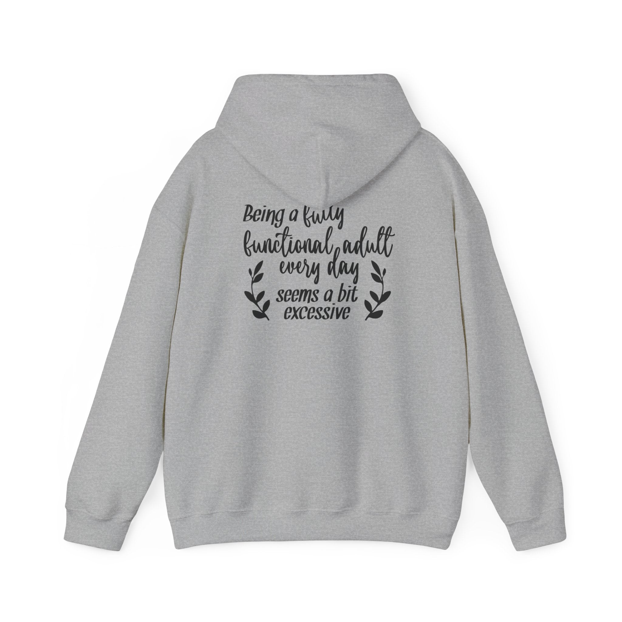 Back printed humorous text Hoodie for men